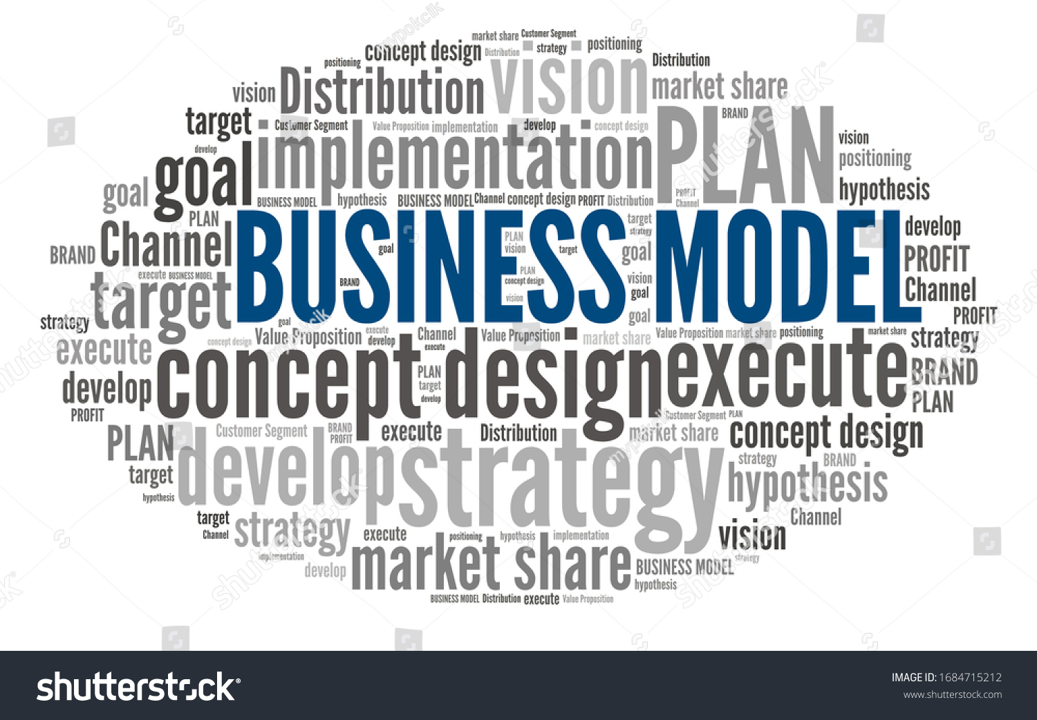 Business Model Word Collage Stock Illustration 1684715212 | Shutterstock