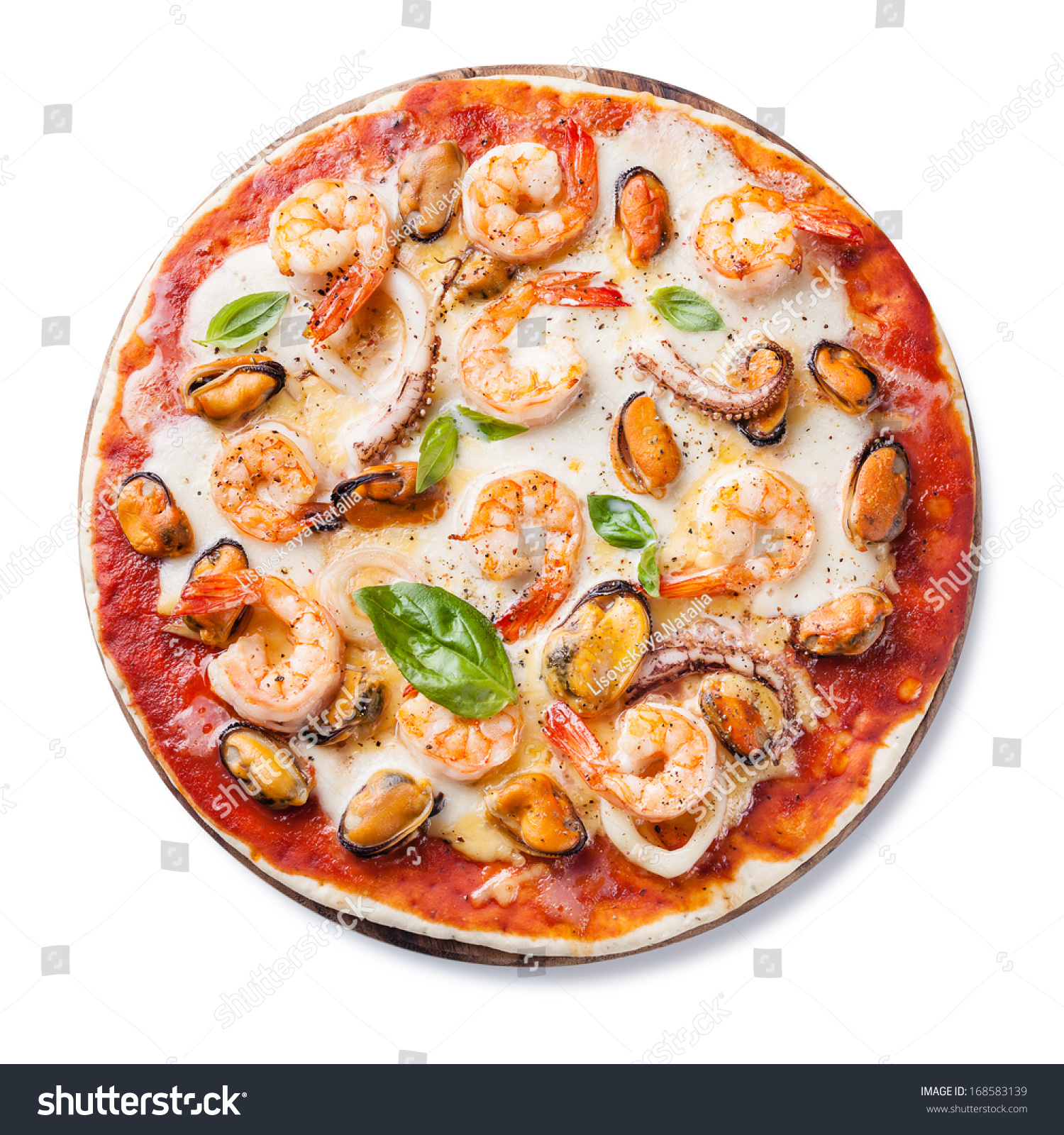 Пицца маринара с анчоусами
