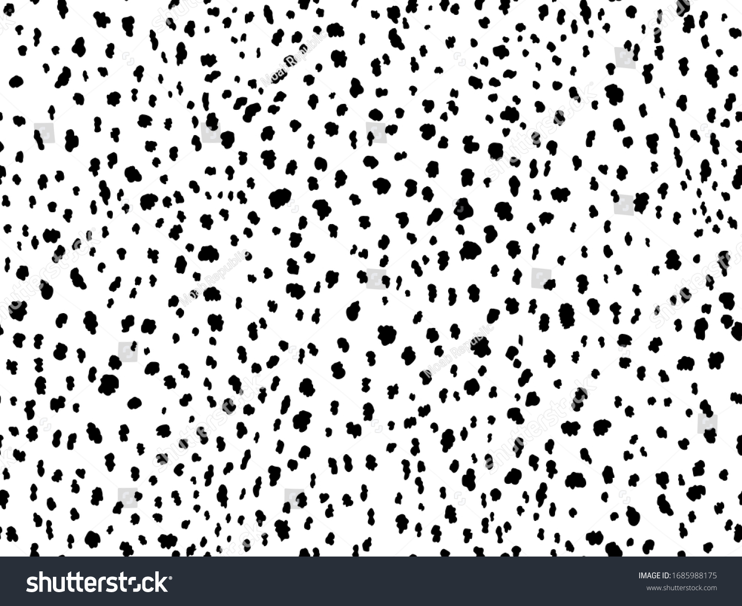 Картинка Далматин черный фон белые пятна квадрат