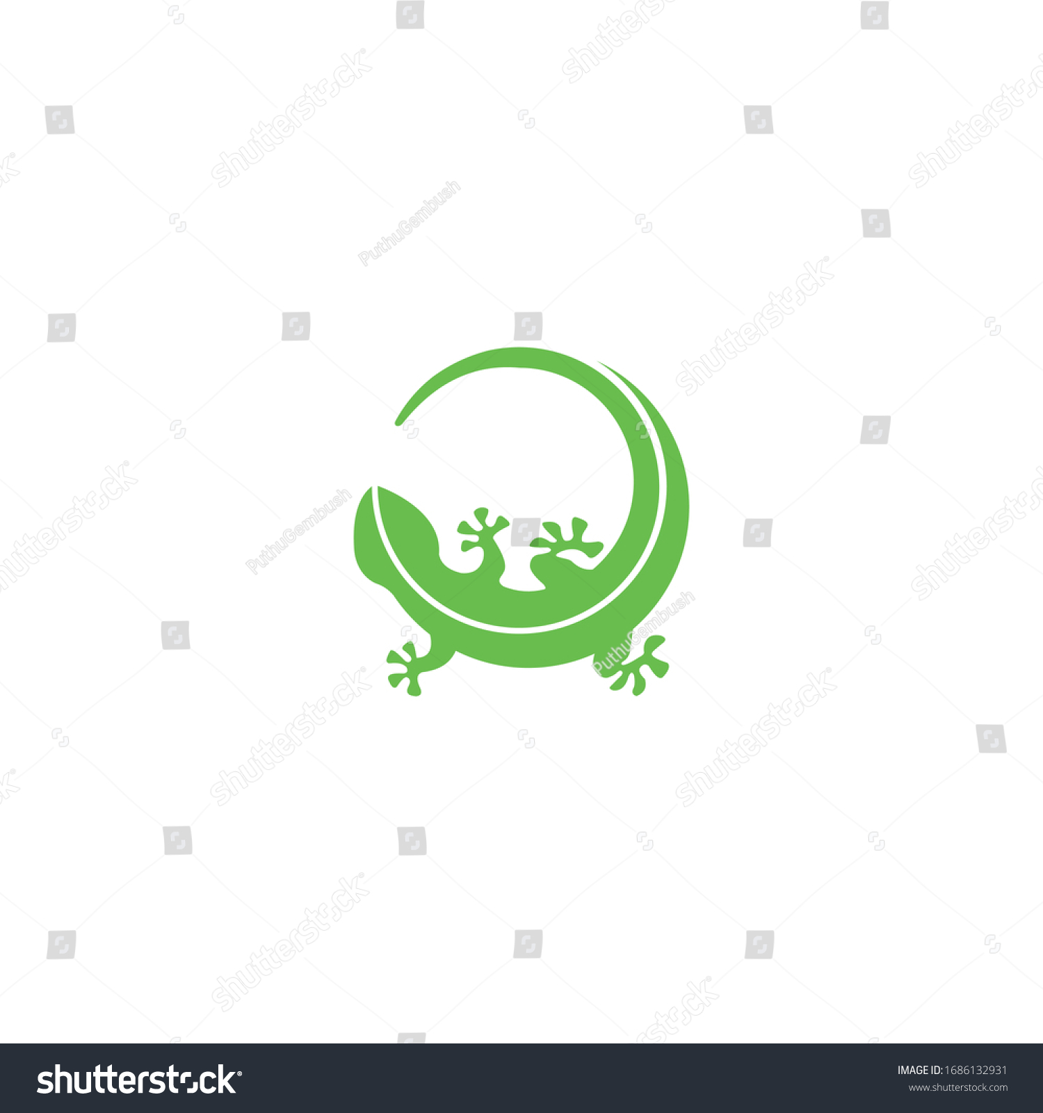 Lizard Logo Design Vector Lizard Icon Stock Vector (Royalty Free ...