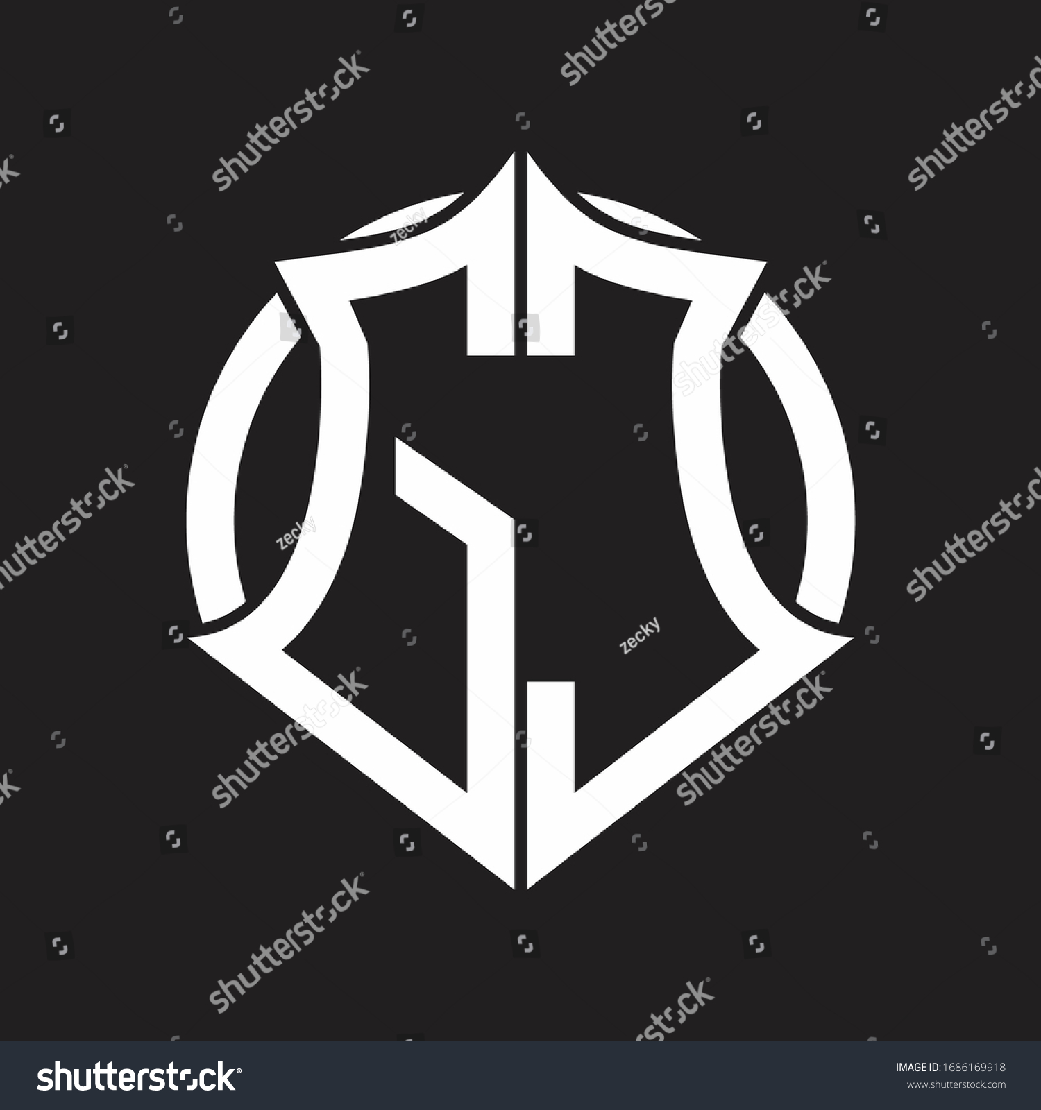 Gc Logo Monogram Emblem Circle Rounded Stock Vector (Royalty Free ...