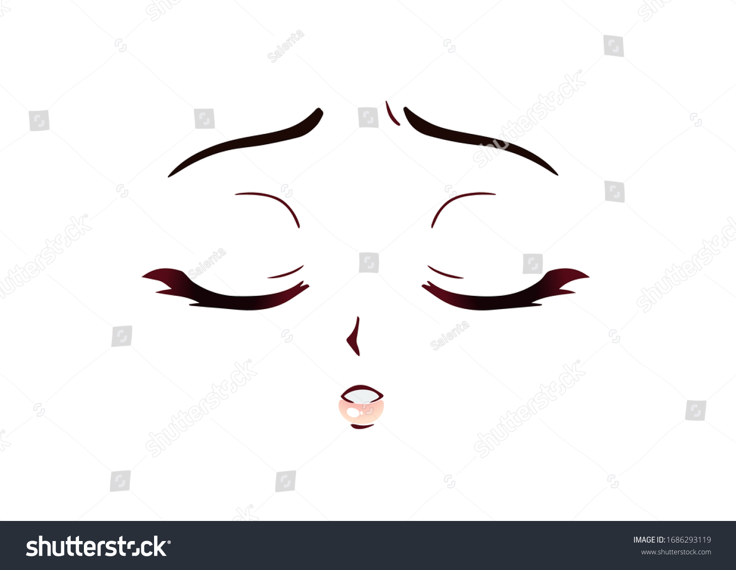 590 Closed Eyes Anime Images, Stock Photos & Vectors | Shutterstock