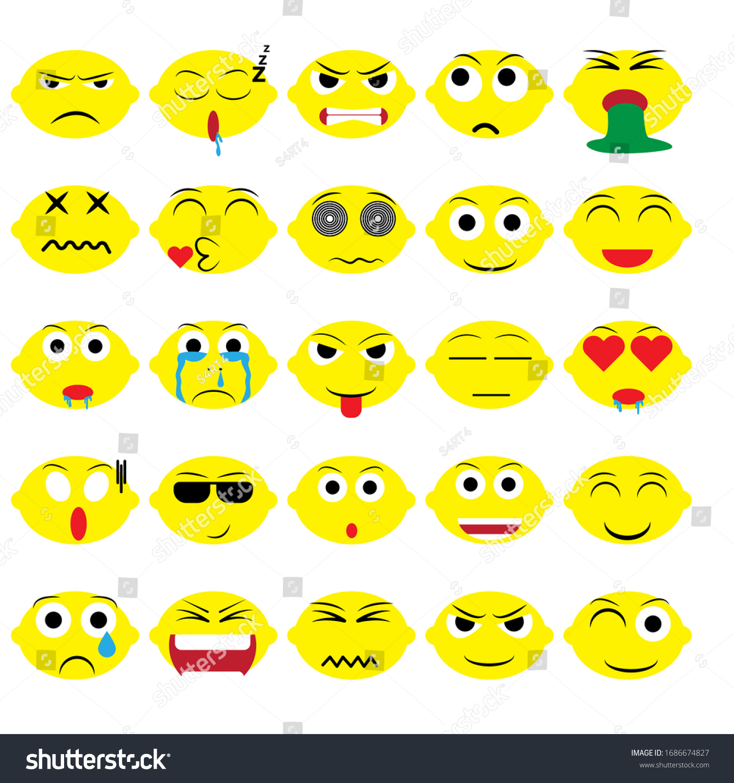 Lemon Lime Fruit Cartoon Emoticon Emoji Stock Vector (Royalty Free ...