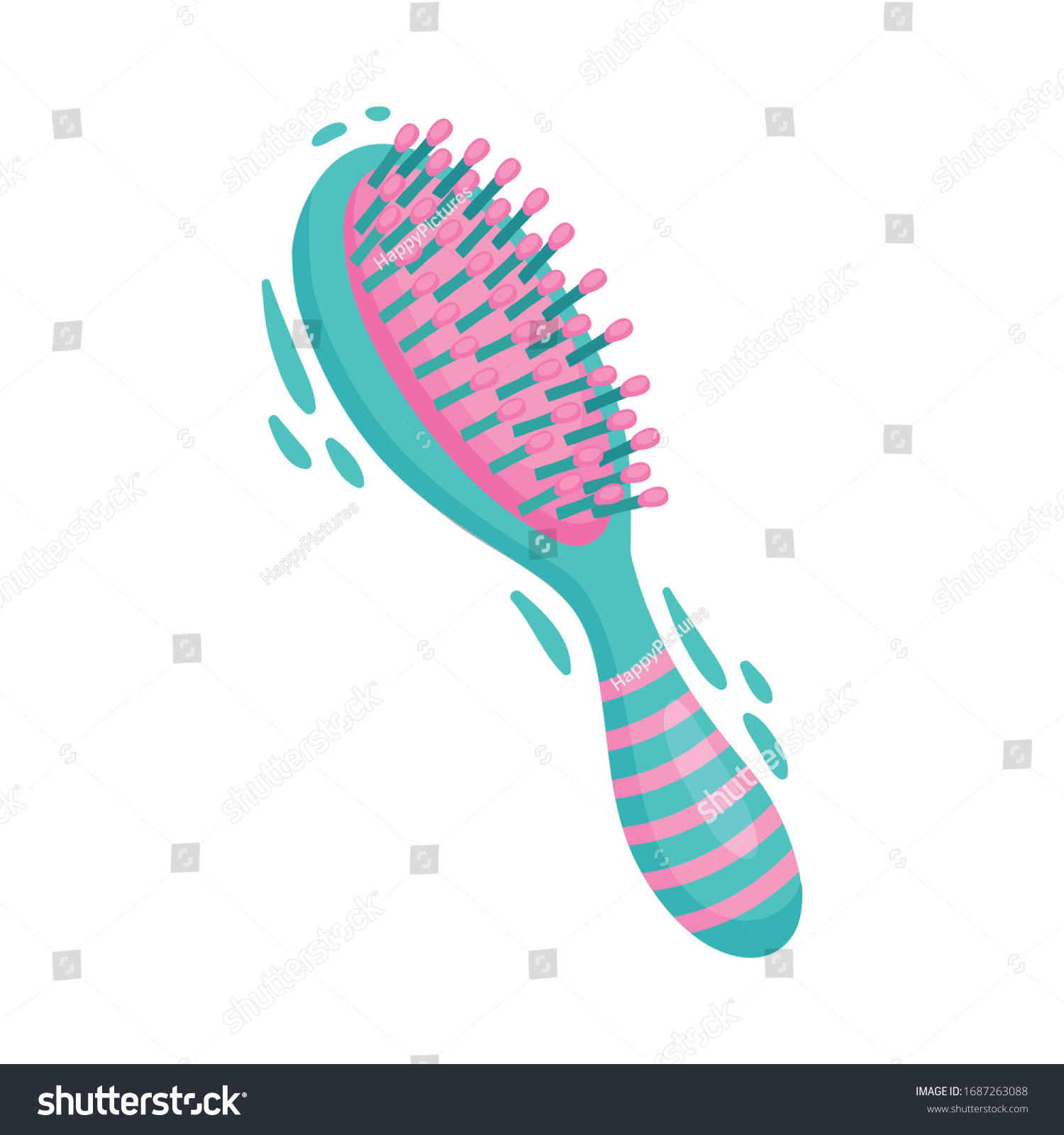 hair comb clipart