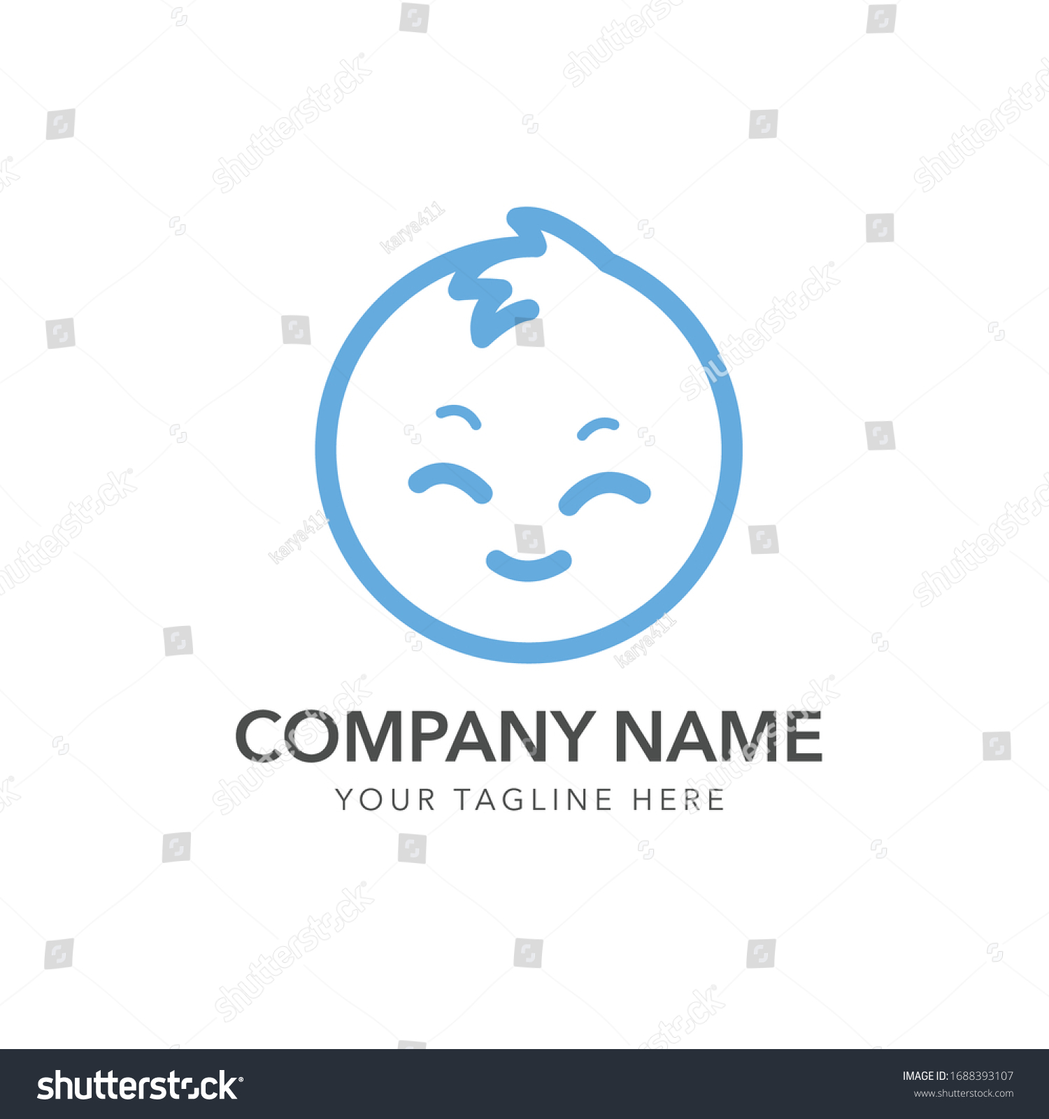 Kids Icon Logo Design Vector Stock Vector (Royalty Free) 1688393107 ...