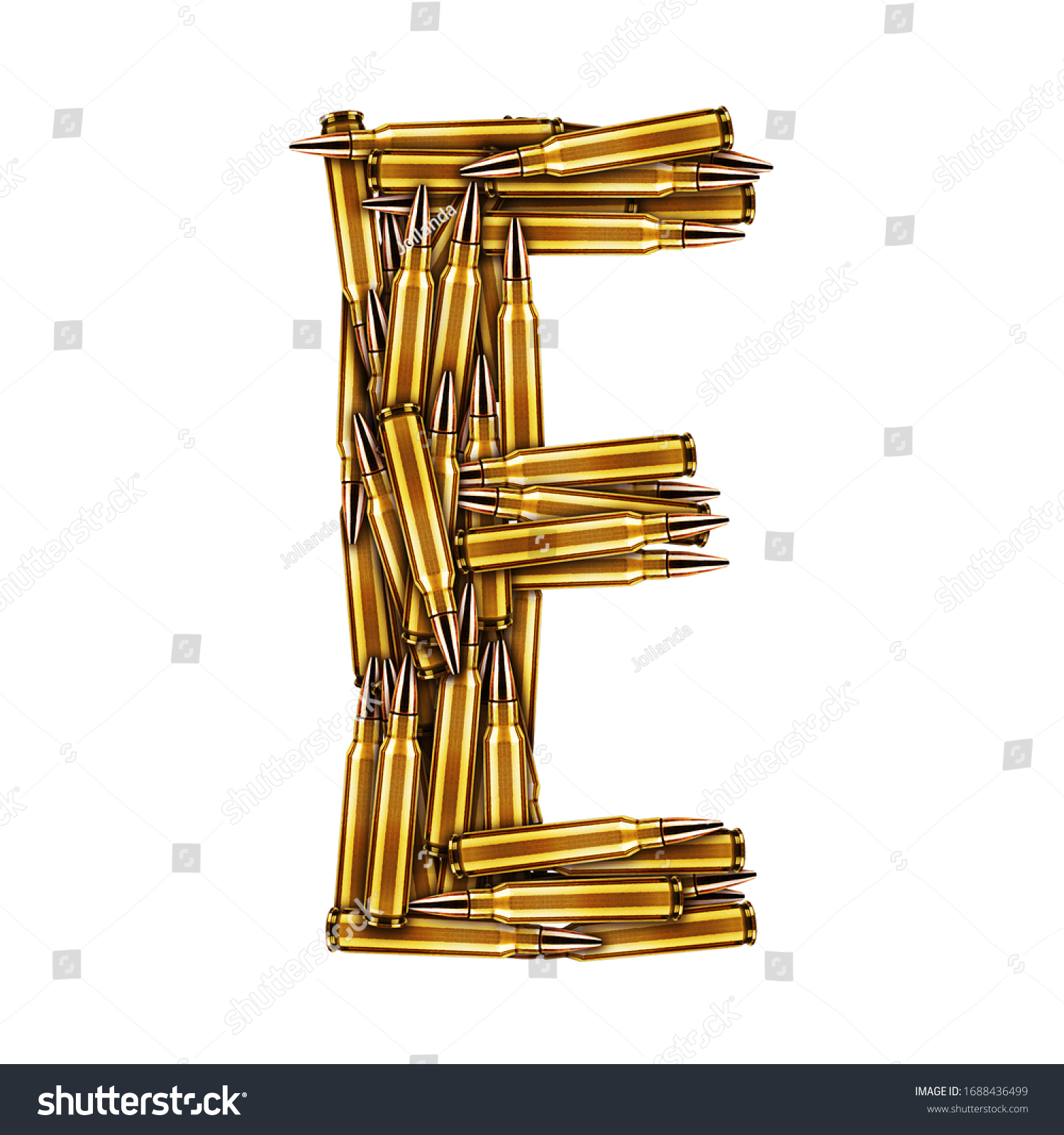 Bullet Font Letter Symbol Made Bullets Stock Photo 1688436499 ...