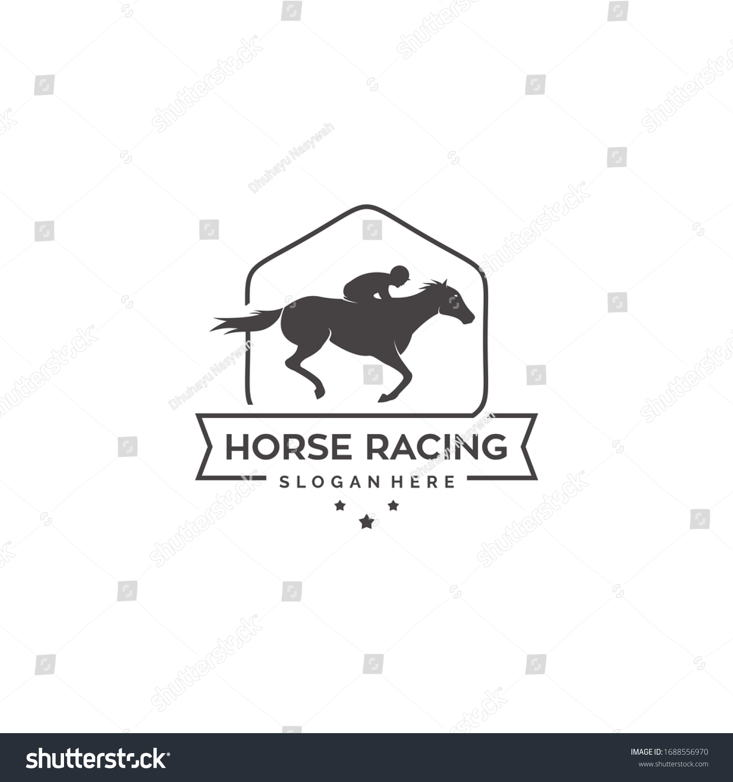 Horse Logo Template Symbol Business Horse Stock Vector (Royalty Free ...