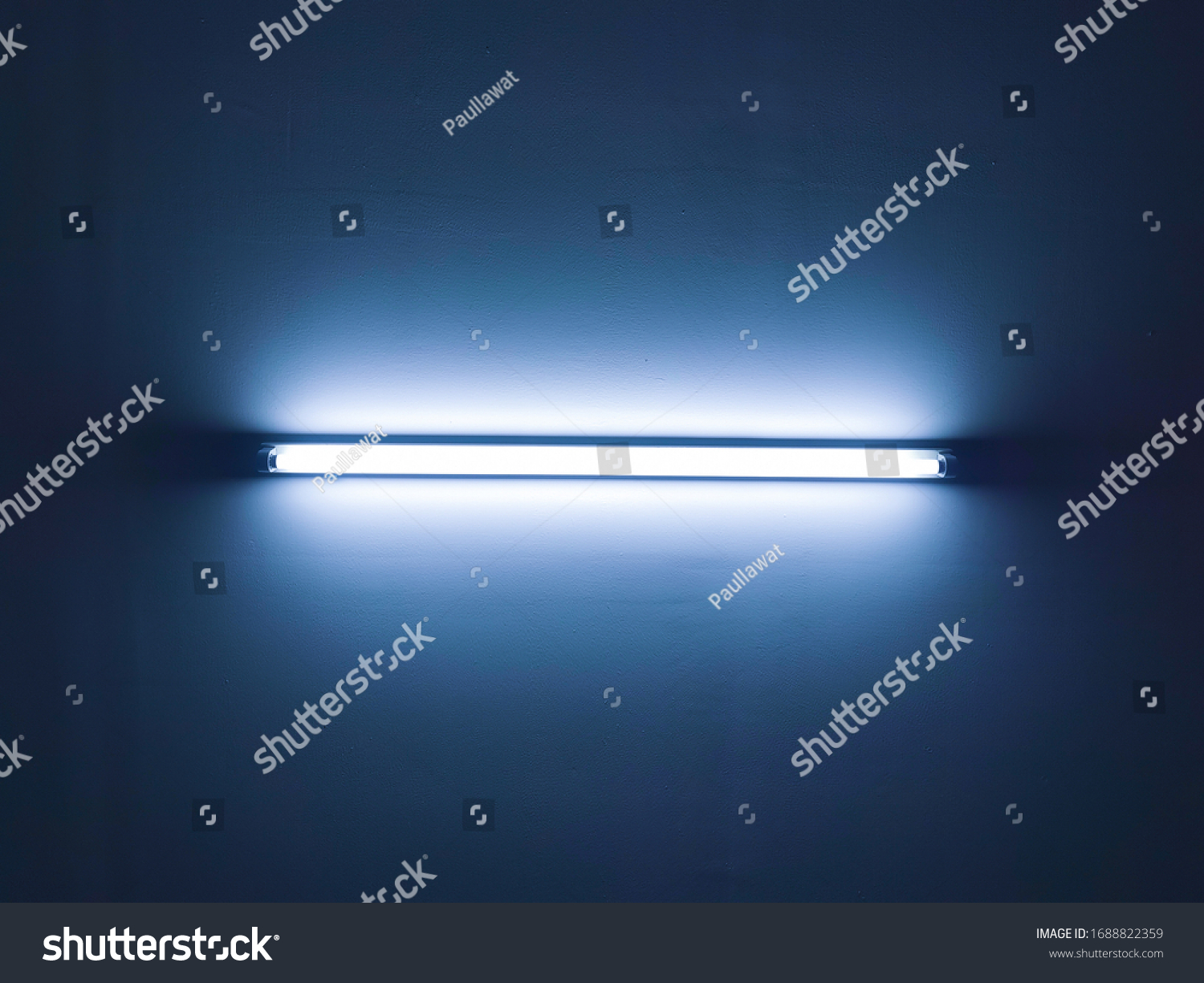 Dark Blue Fluorescent Light Bulb Stock Photo 1688822359 | Shutterstock