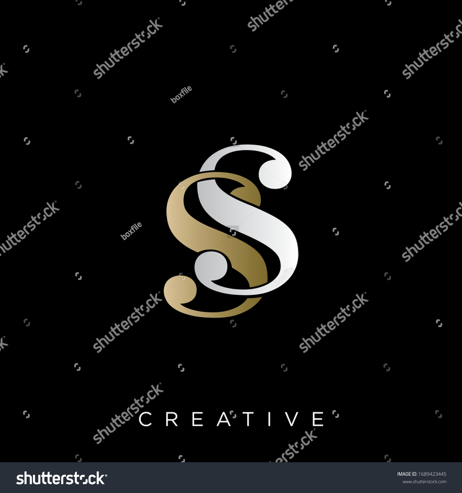 Ss Luxury Logo Design Vector Icon Stock Vector (Royalty Free ...