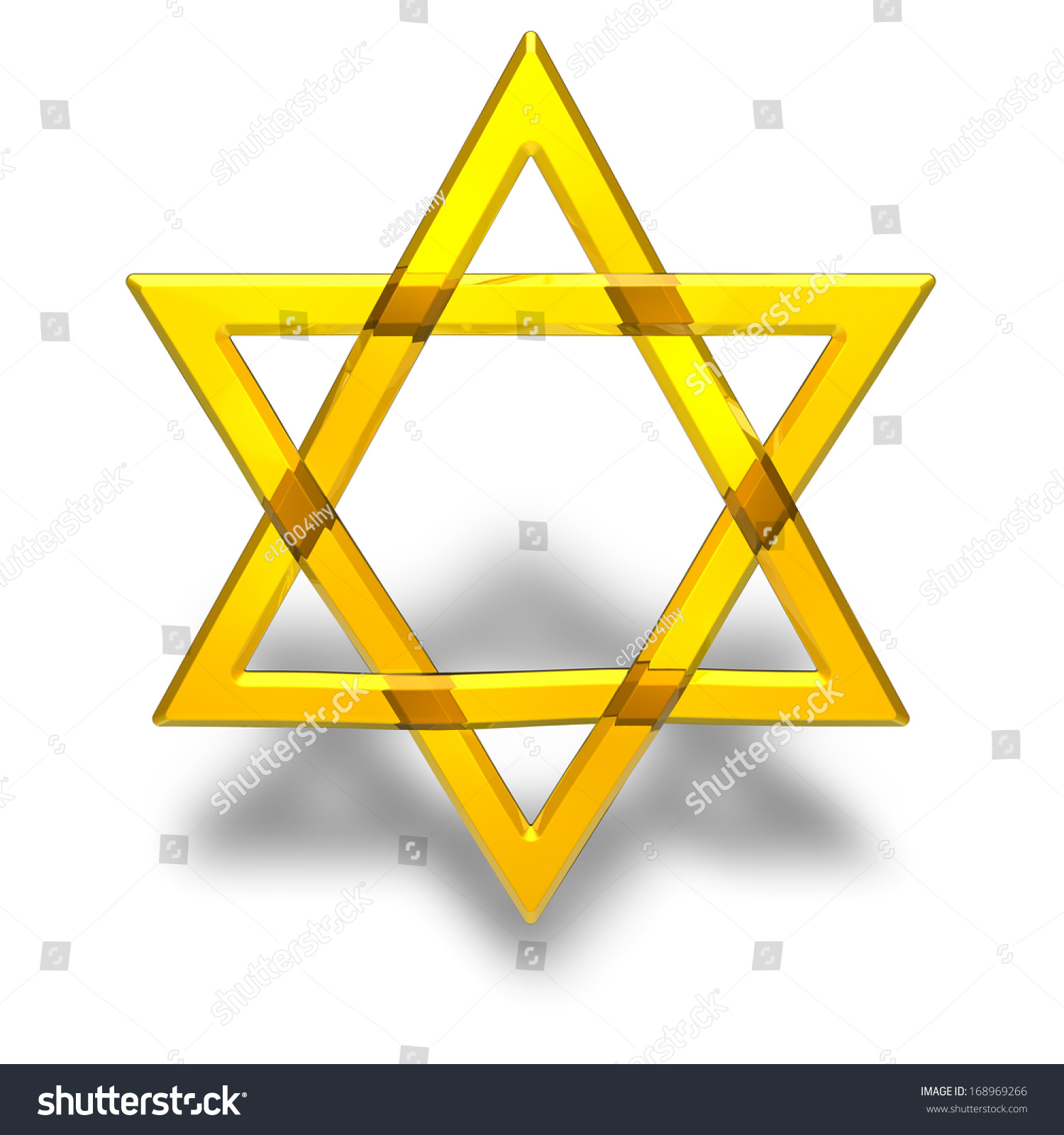 Judaism Religious Symbol Star David Stock Illustration 168969266 