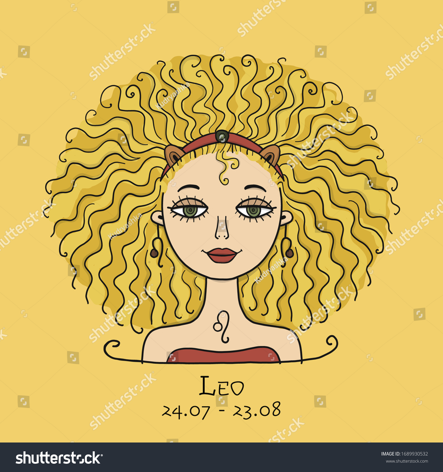 Illustration Leo Zodiac Sign Element Fire Stock Vector Royalty Free 1689930532 Shutterstock 2213