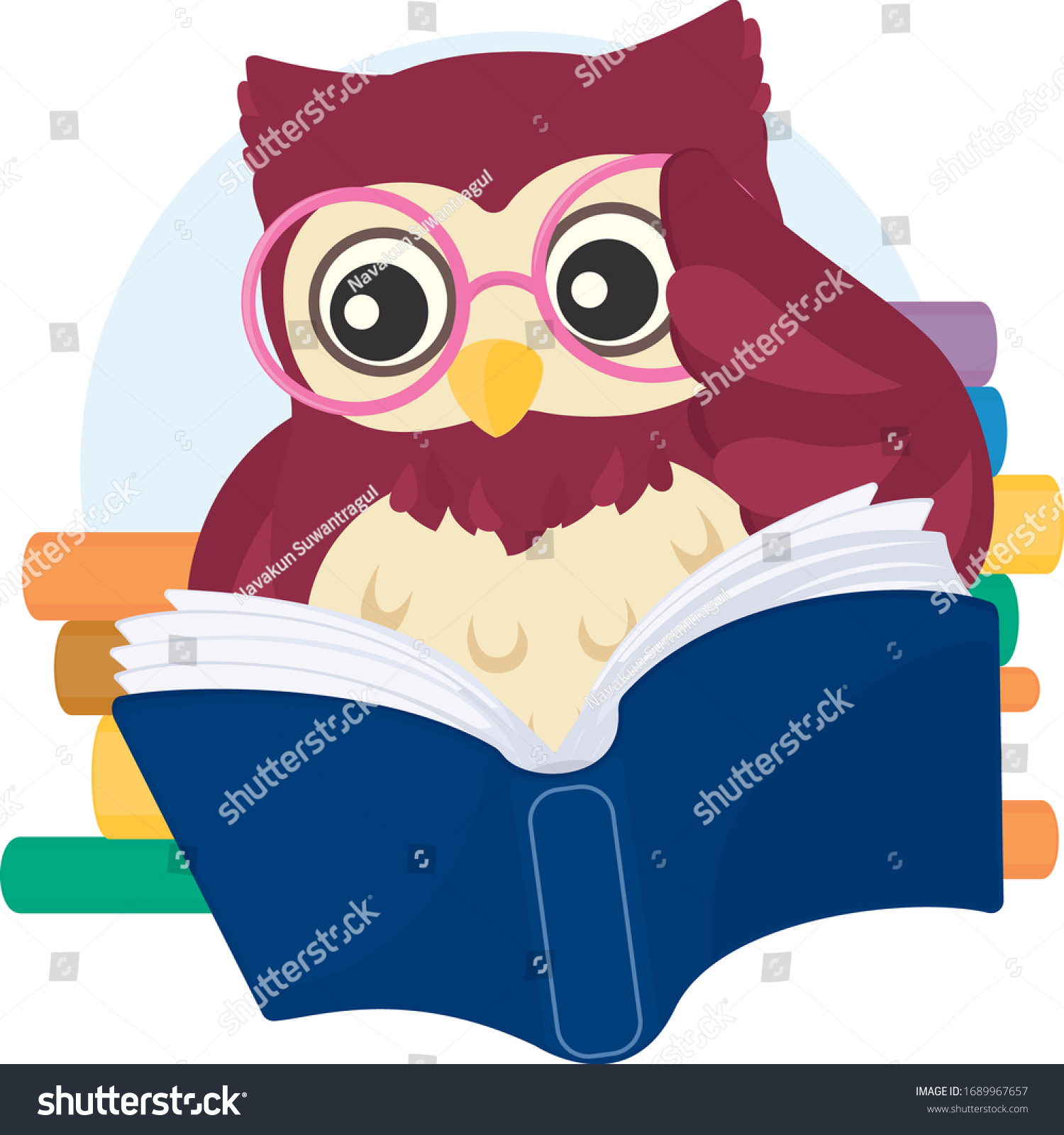 owl reading glasses