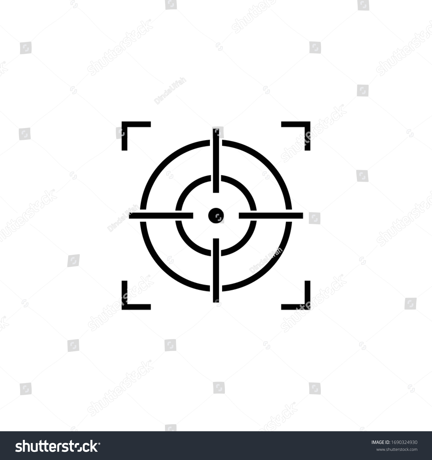 Target Icon Target Arrow Vector Design Stock Vector (Royalty Free ...