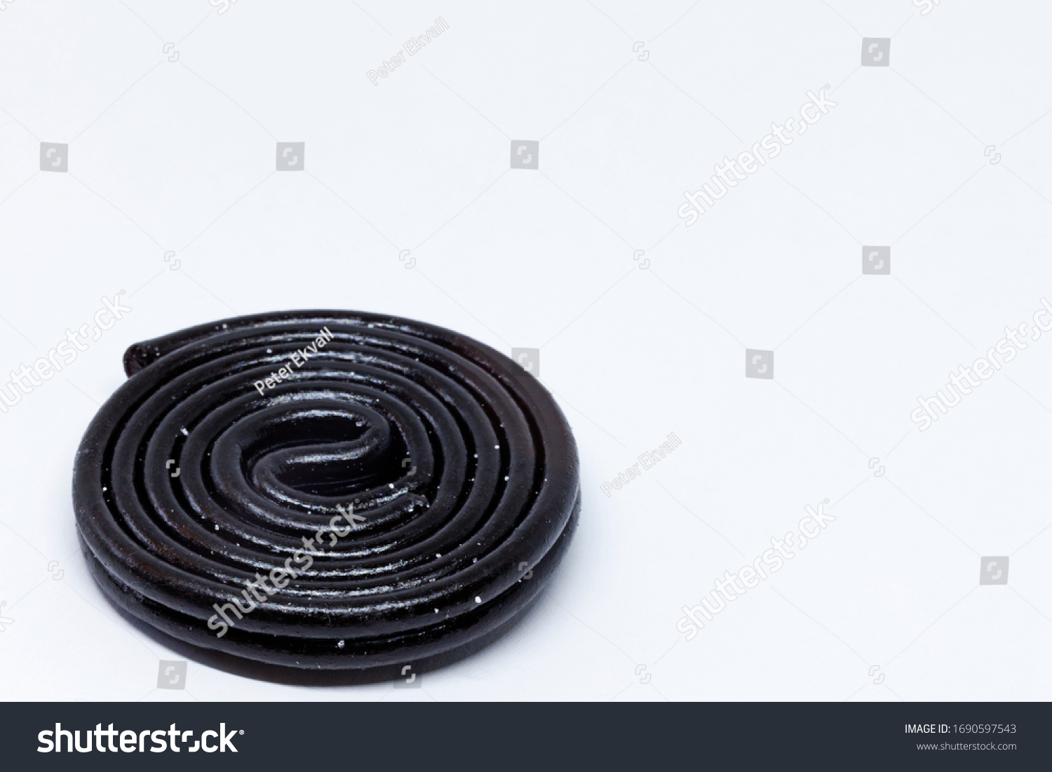 Rolled Licorice Strap On White Background Stock Photo 1690597543 ...