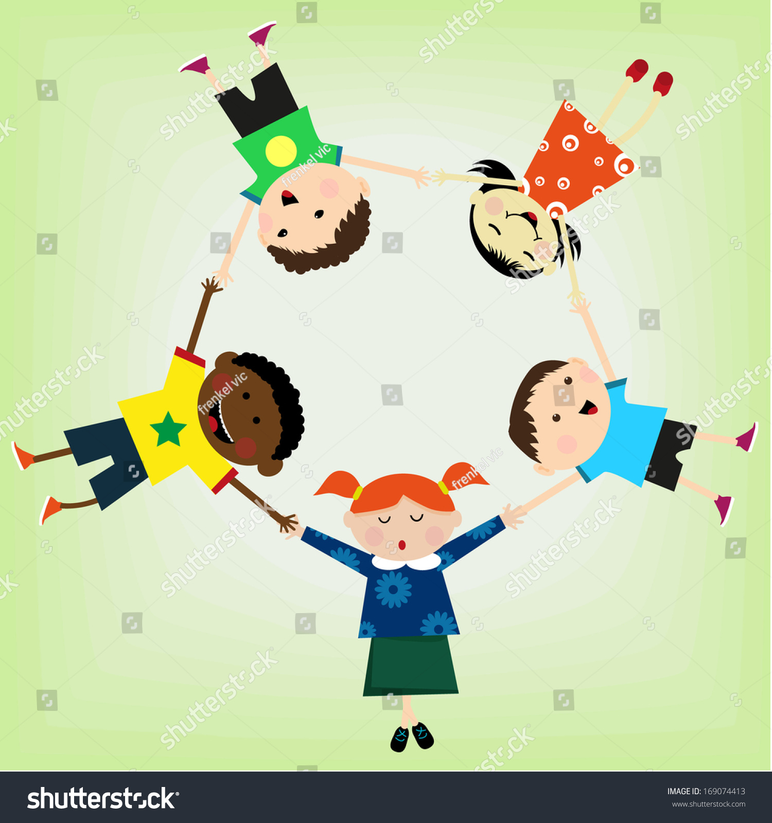 Cartoon Kids Holding Sign Vector Clip Stock Vector (Royalty Free ...