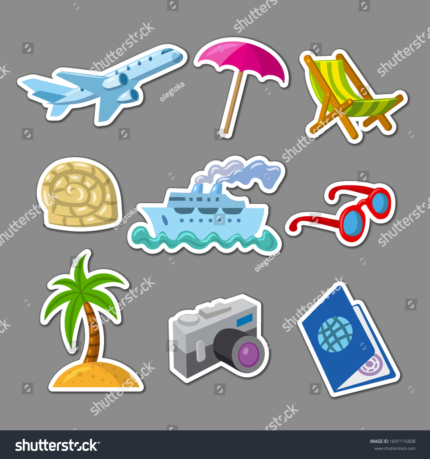 Illustration Cartoon Travel Journey Icon Set Stock Vector Royalty Free Illustration Cartoon Travel Journey Icon Set Stock Vector Royalty Free