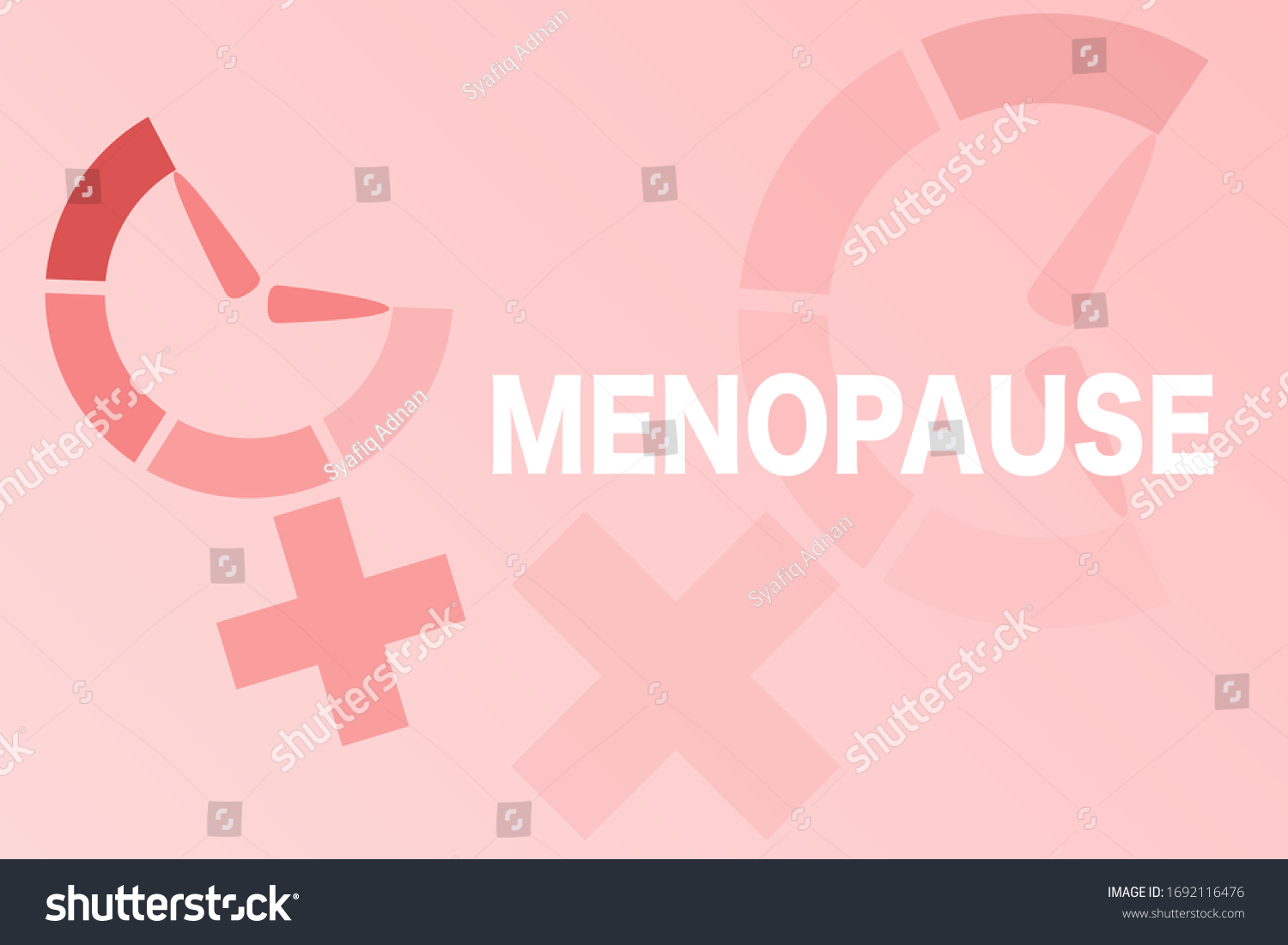 Menopause Icon Awareness Woman Fertility Age Stock Vector Royalty Free