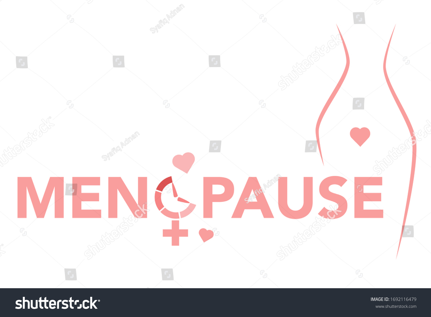 Menopause Icon Awareness Woman Fertility Age Stock Vector Royalty Free