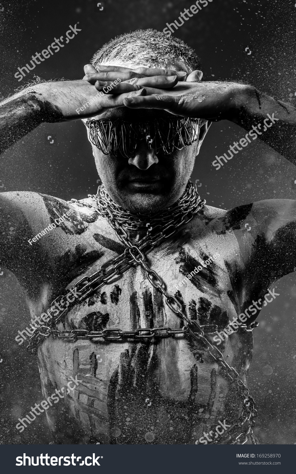 Prisoner Slave Concept Man Bound Chains Stock Photo Shutterstock