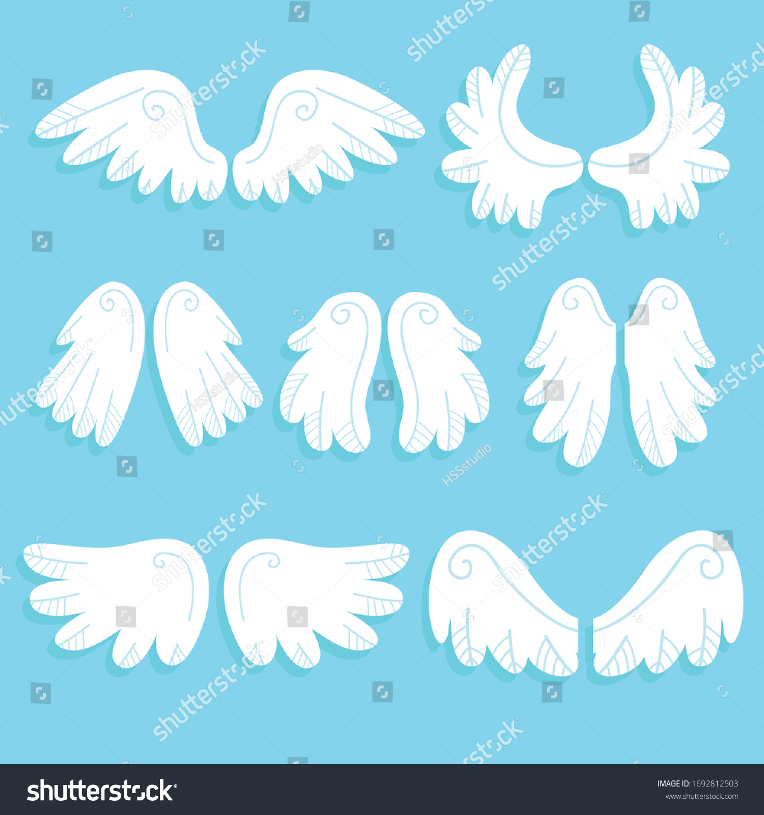 Форма крыльев ангела трафарет для вырезания