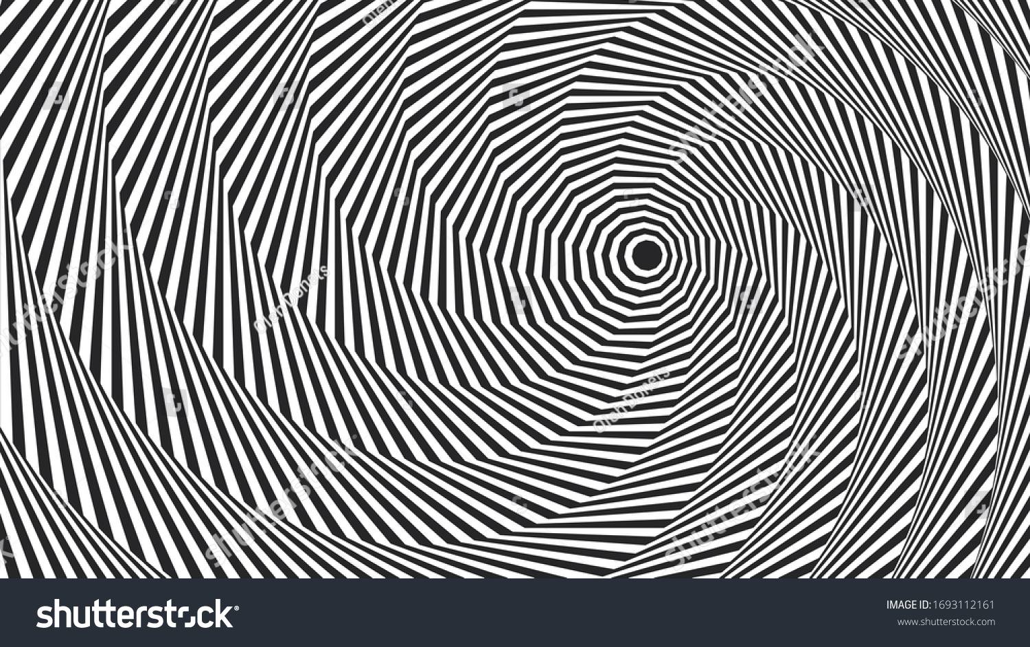 Op Background Abstract Background Hallucinations Black Stock Vector ...