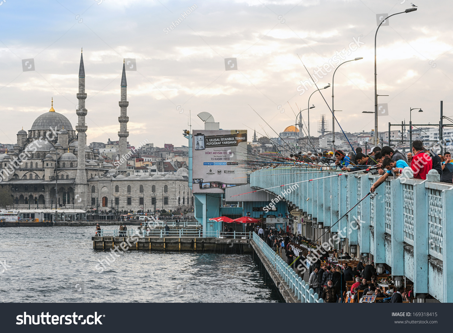 Галатский мост порт Стамбул
