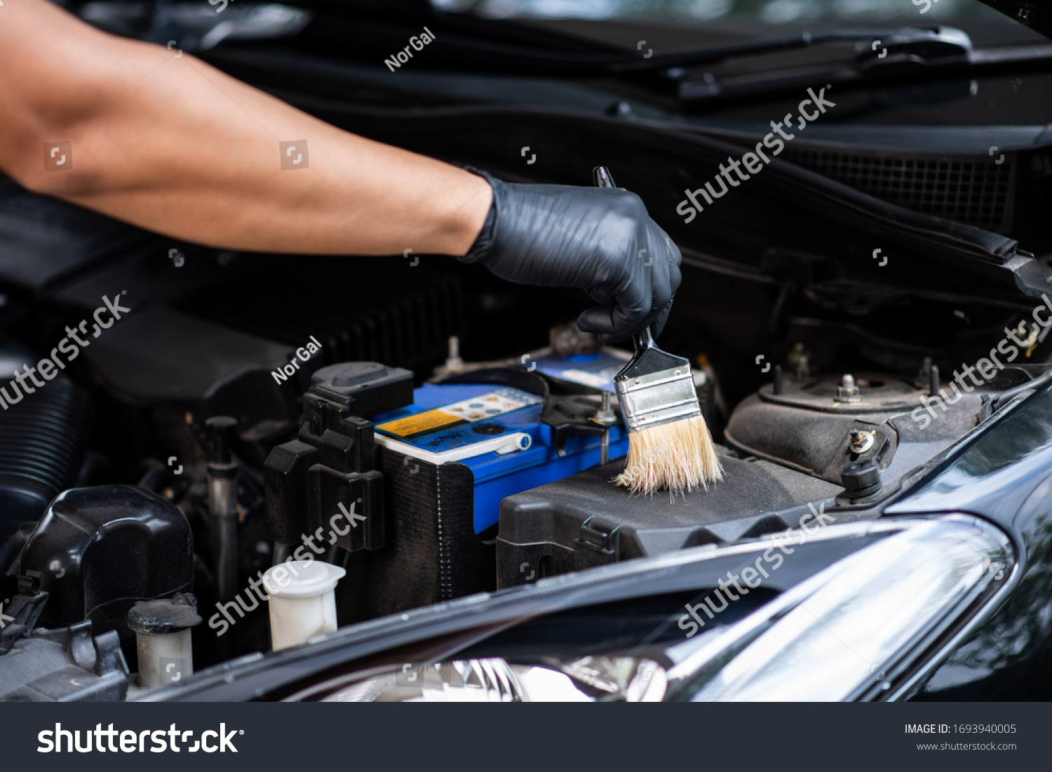 Cleaning Engine Bay Car Cleaning Car Stock Photo 1693940005 | Shutterstock