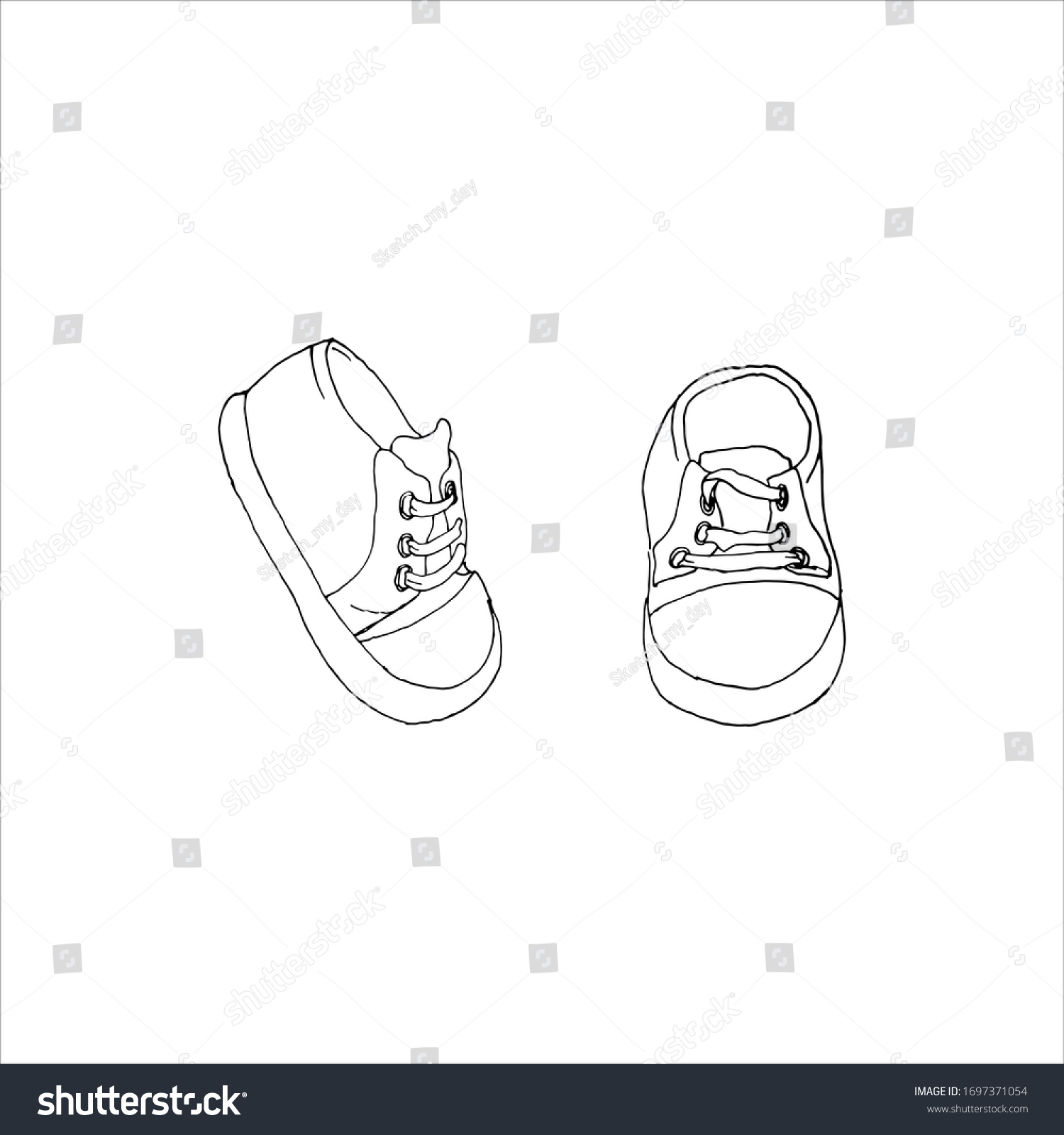 Super Cute Hand Drawn Cartoon Kids Stock Vector (Royalty Free ...