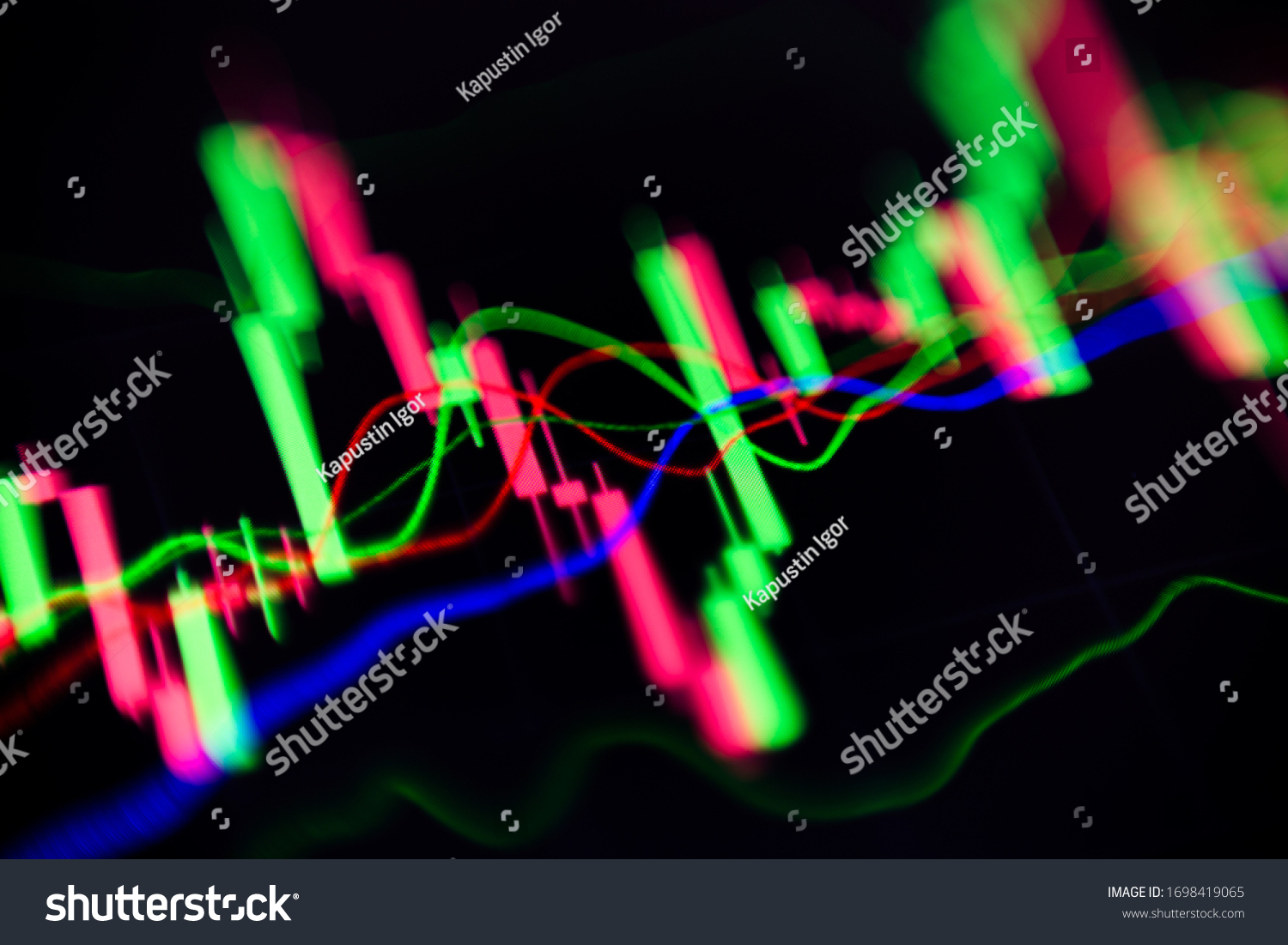 Photo Forex Chart Oscillators Indicators Japanese Stock Photo