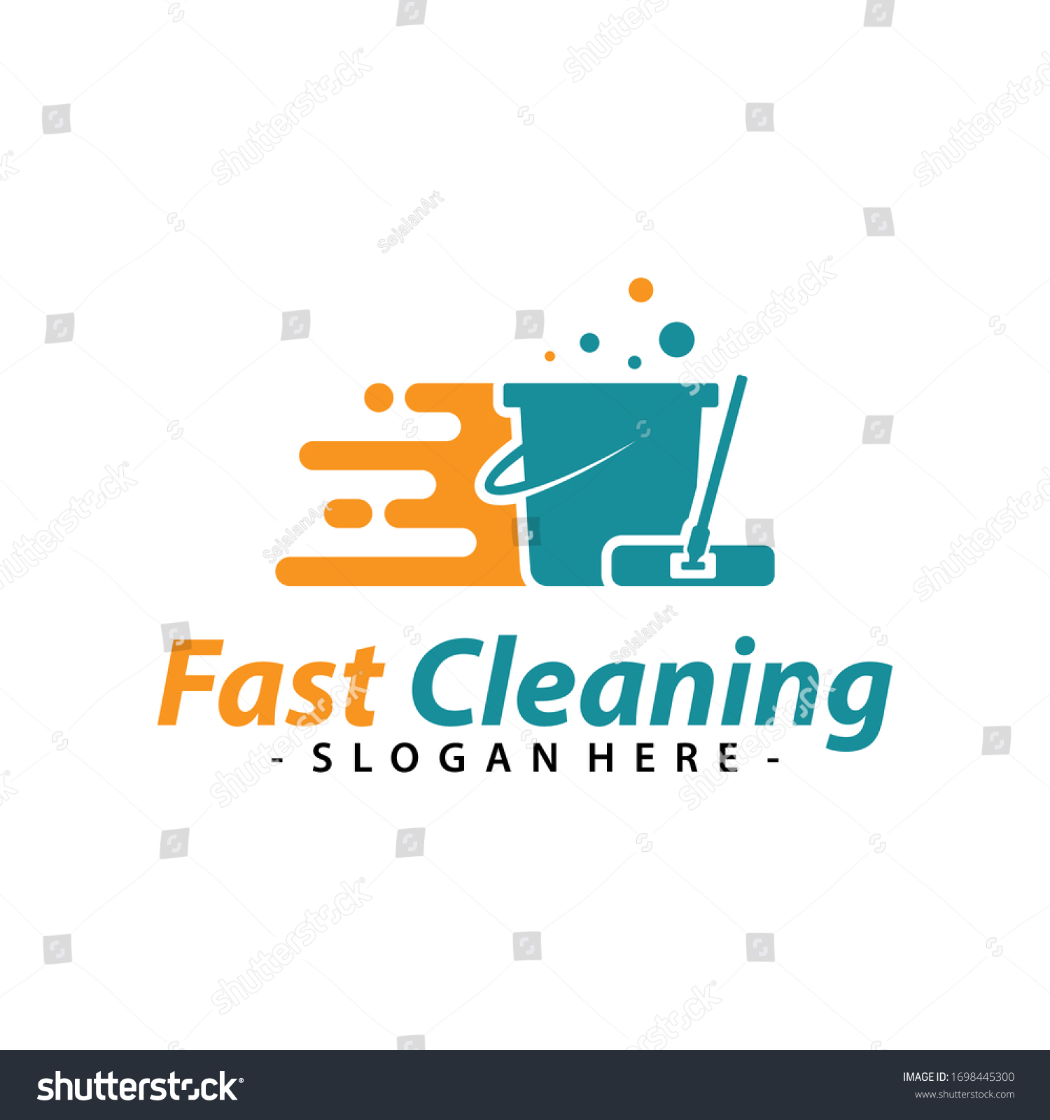 Fast Cleaning Logo Vector Creative Cleaning Stock Vector (Royalty Free ...