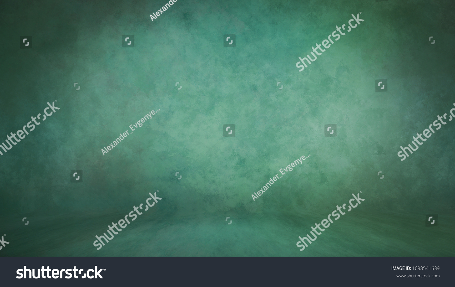 Backdrop Green Wall Background Floor Texture Stock Illustration ...