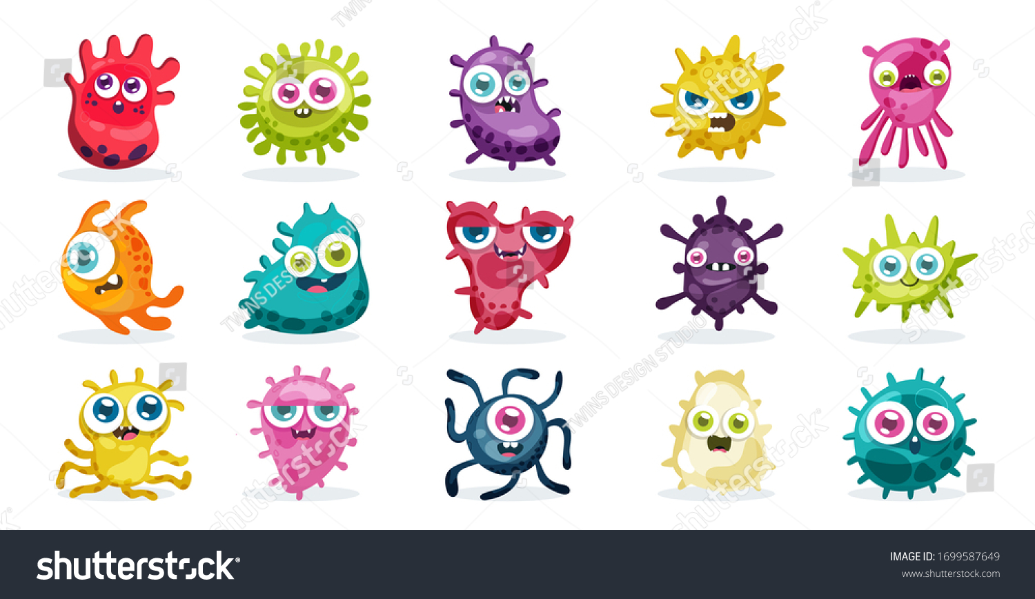 Coronavirus Monster Design Vector Virus Infection Stock Vector (Royalty ...