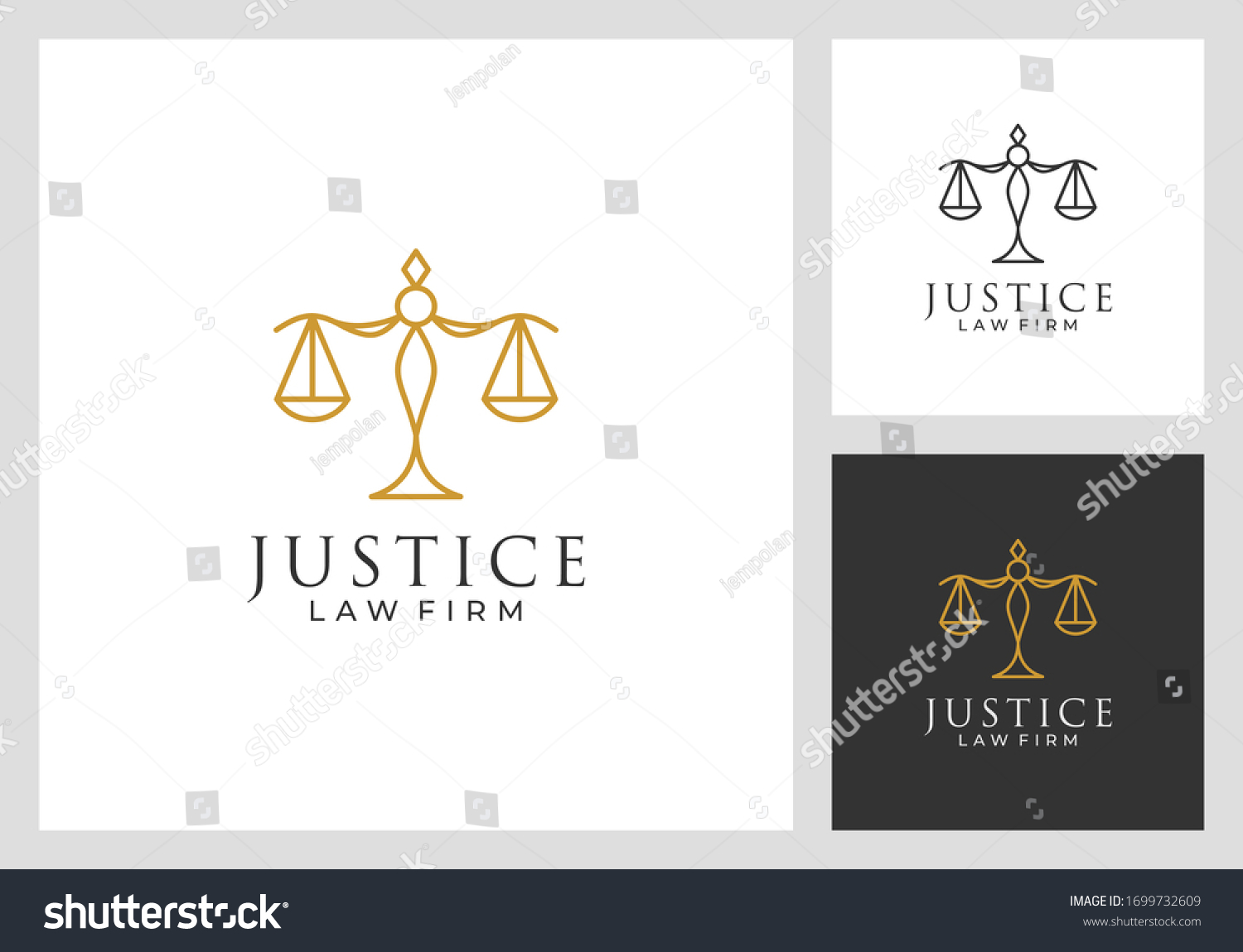 Justice Balance Legal Law Logo Design Stock Vector (Royalty Free ...