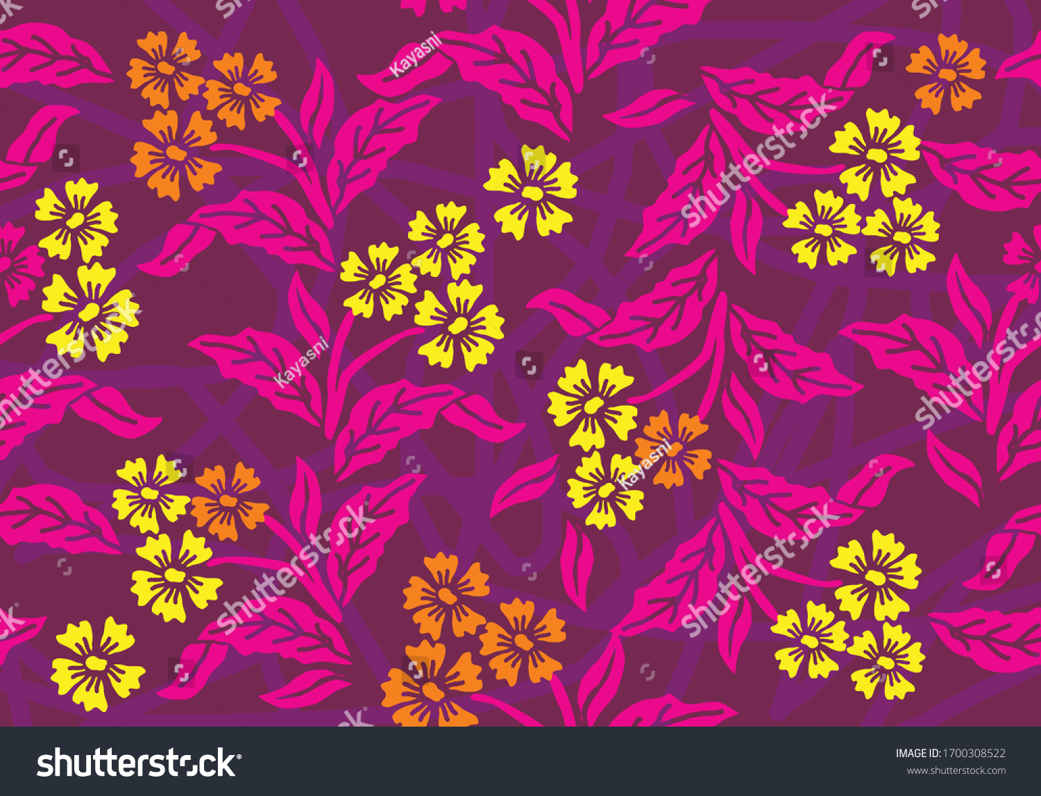 Indonesian Batik Motifs Very Distinctive Plant Stock Vector Royalty Free 1700308522 Shutterstock