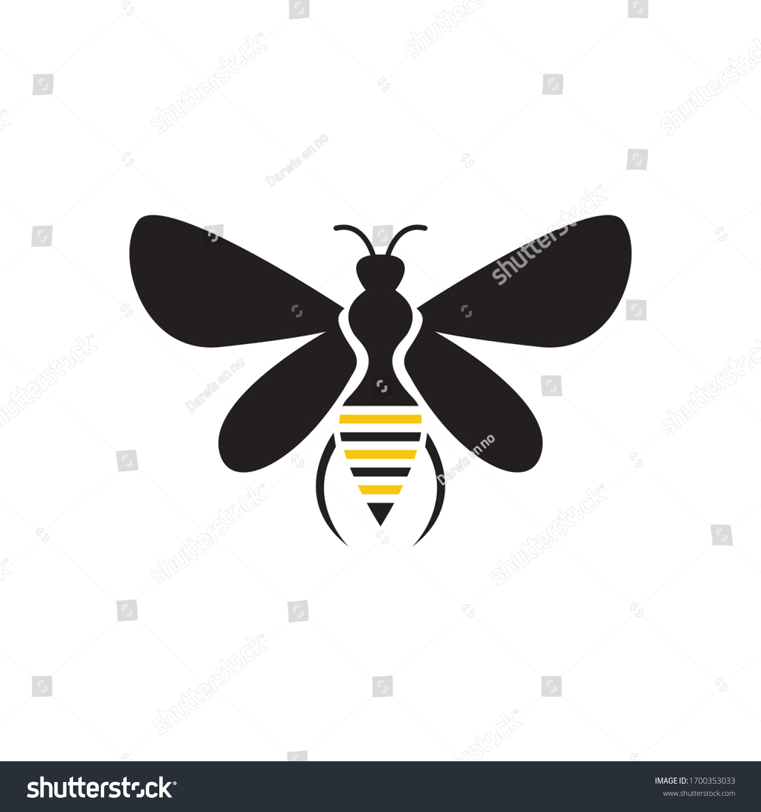 Nature Bee Honey Logo Vector Image Stock Vector (Royalty Free ...