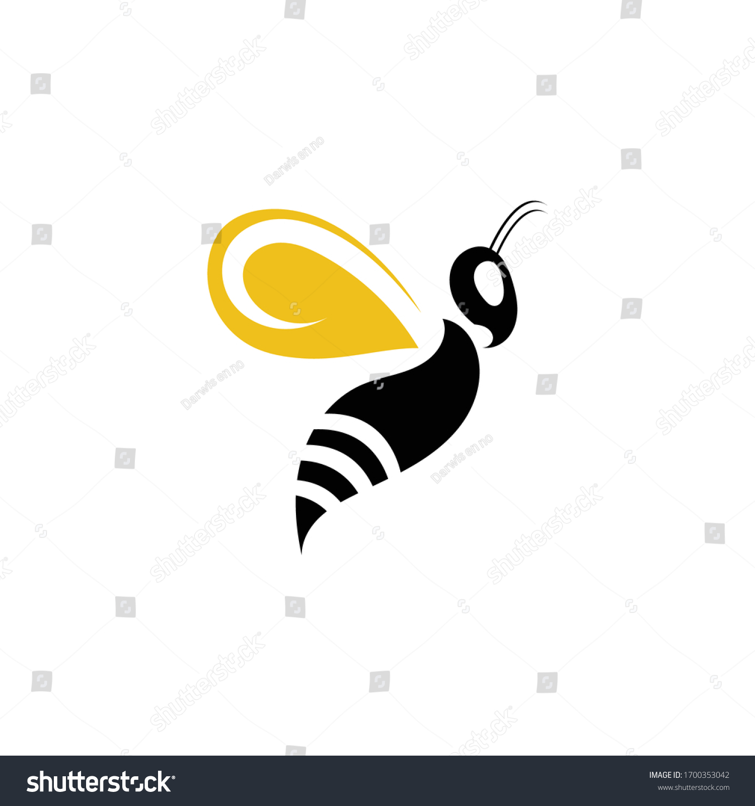 Nature Bee Honey Logo Vector Image Stock Vector (Royalty Free ...