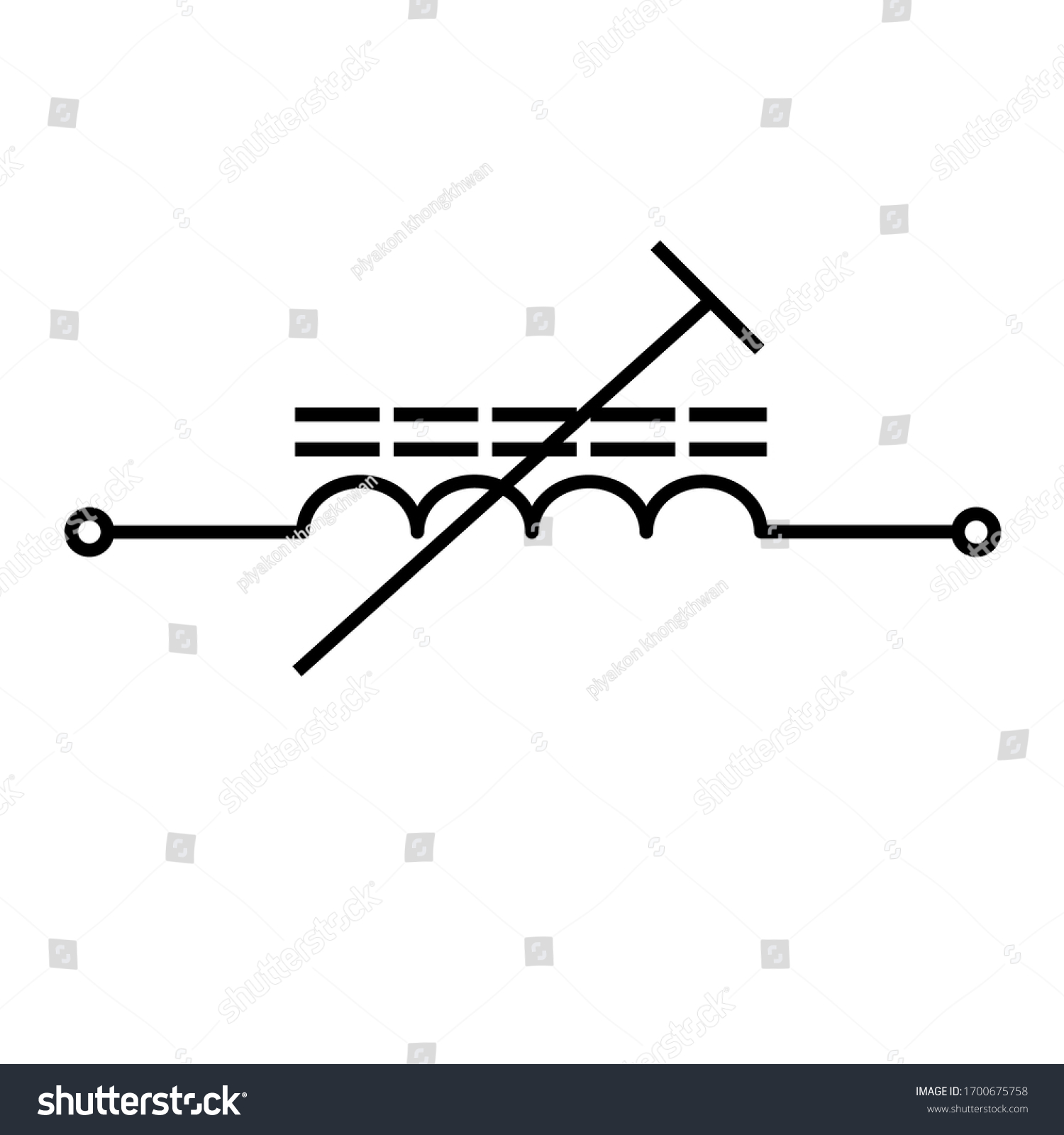 Preset Ferrite Cored Inductor Symbol Stock Vector Royalty Free 1700675758 Shutterstock 9692