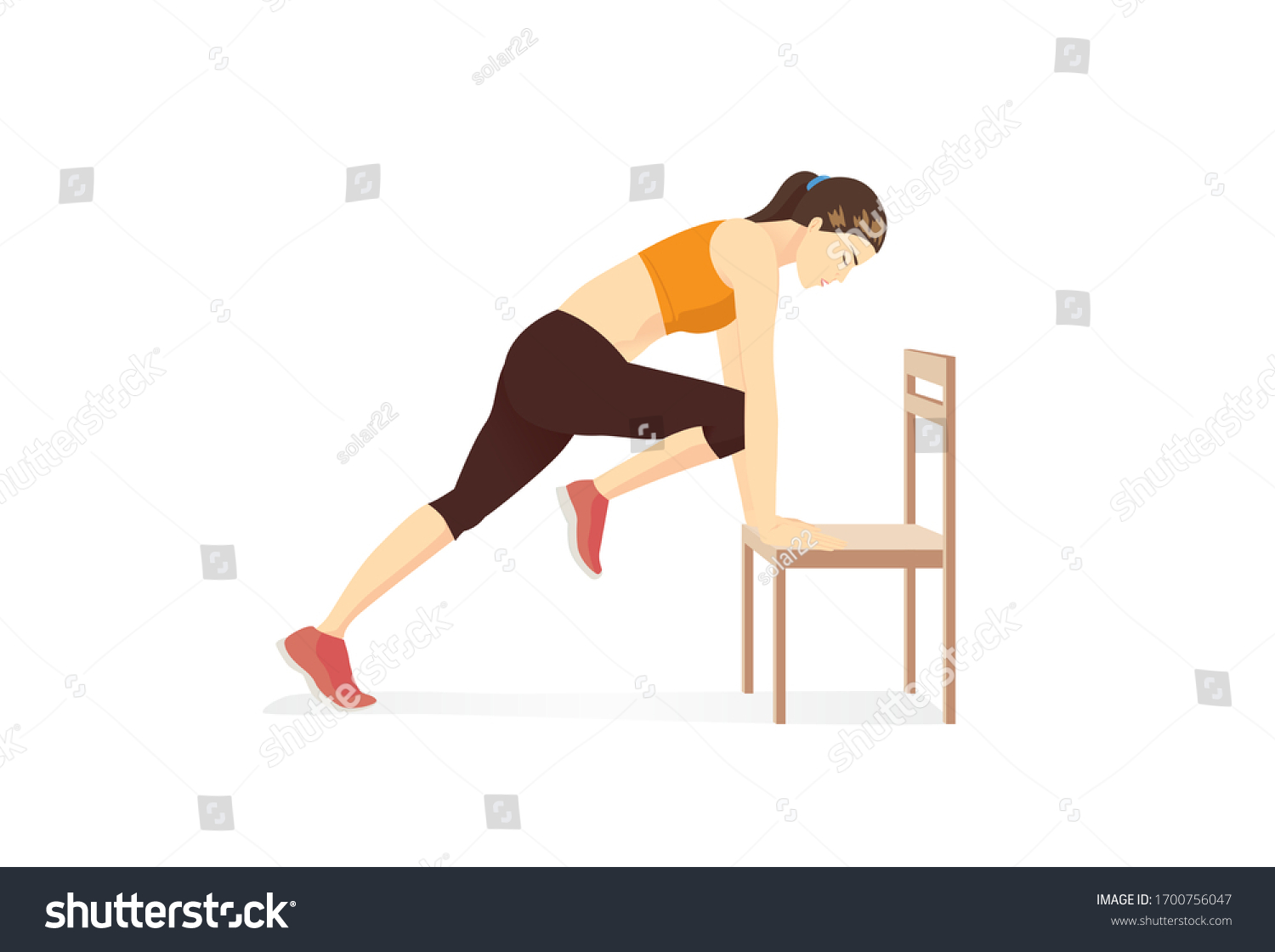 Chair exercise clipart