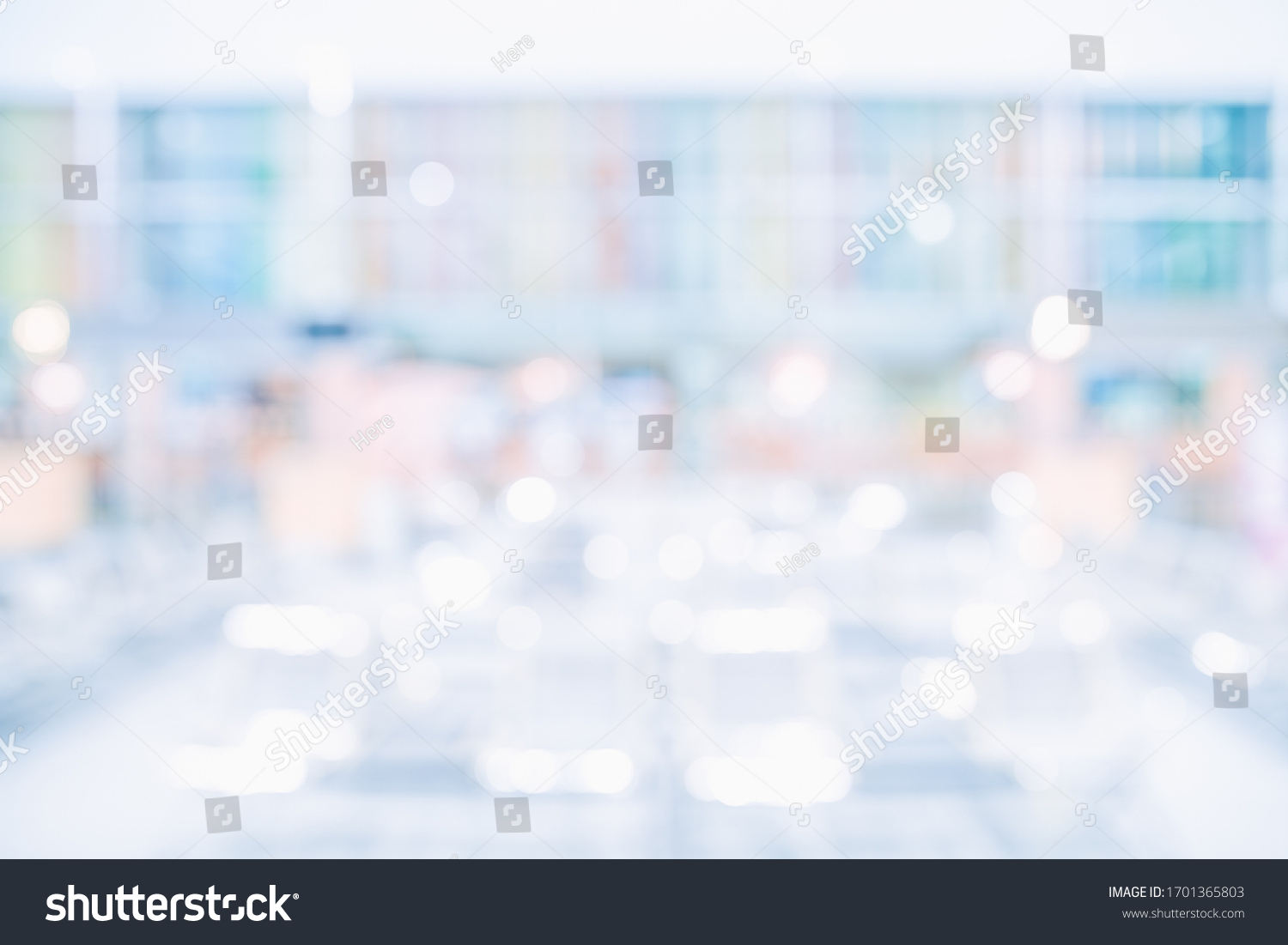 Modern Spacious Office Background Blurred Large Stock Photo 1701365803 ...