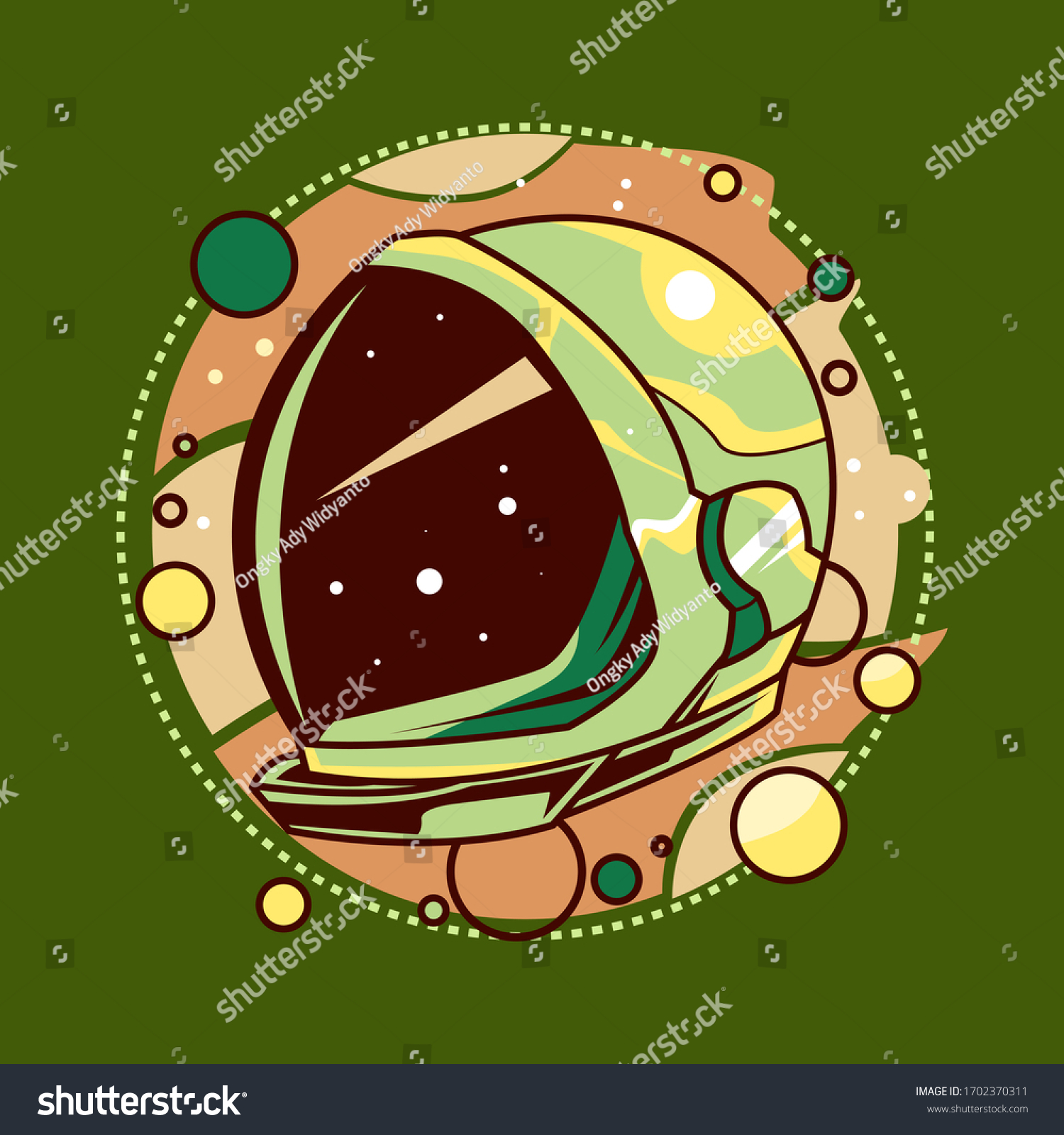 Astronaut Doodle Vector Illustration Design Stock Vector (royalty Free 