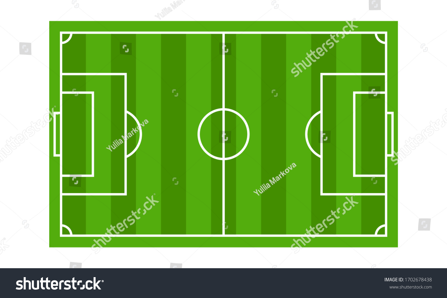 Footballsoccer Field Vector Illustration Isolated On Stock Vector Royalty Free 1702678438 8691