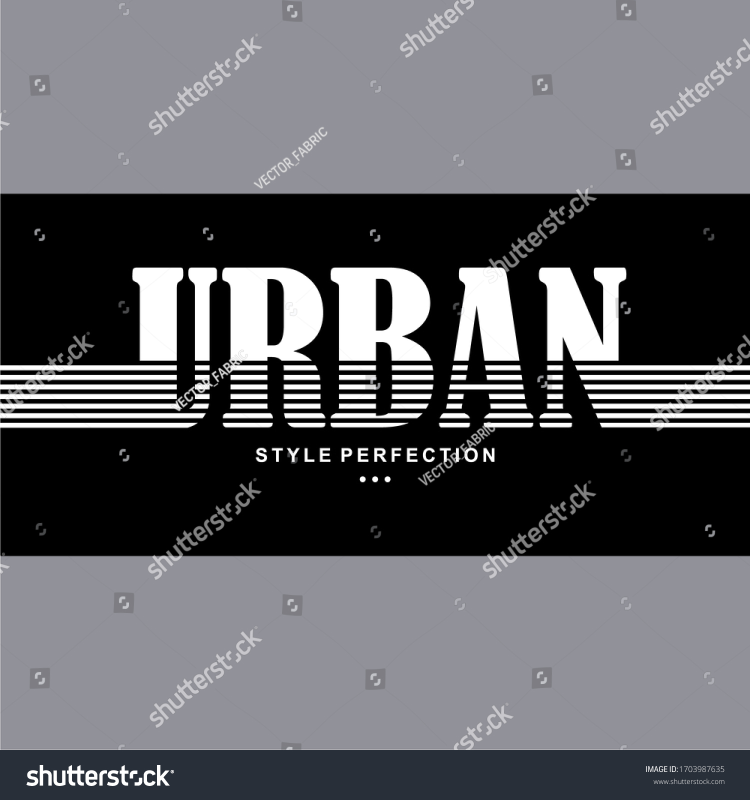 Urban Words Design White Black Screen Stock Vector (Royalty Free ...