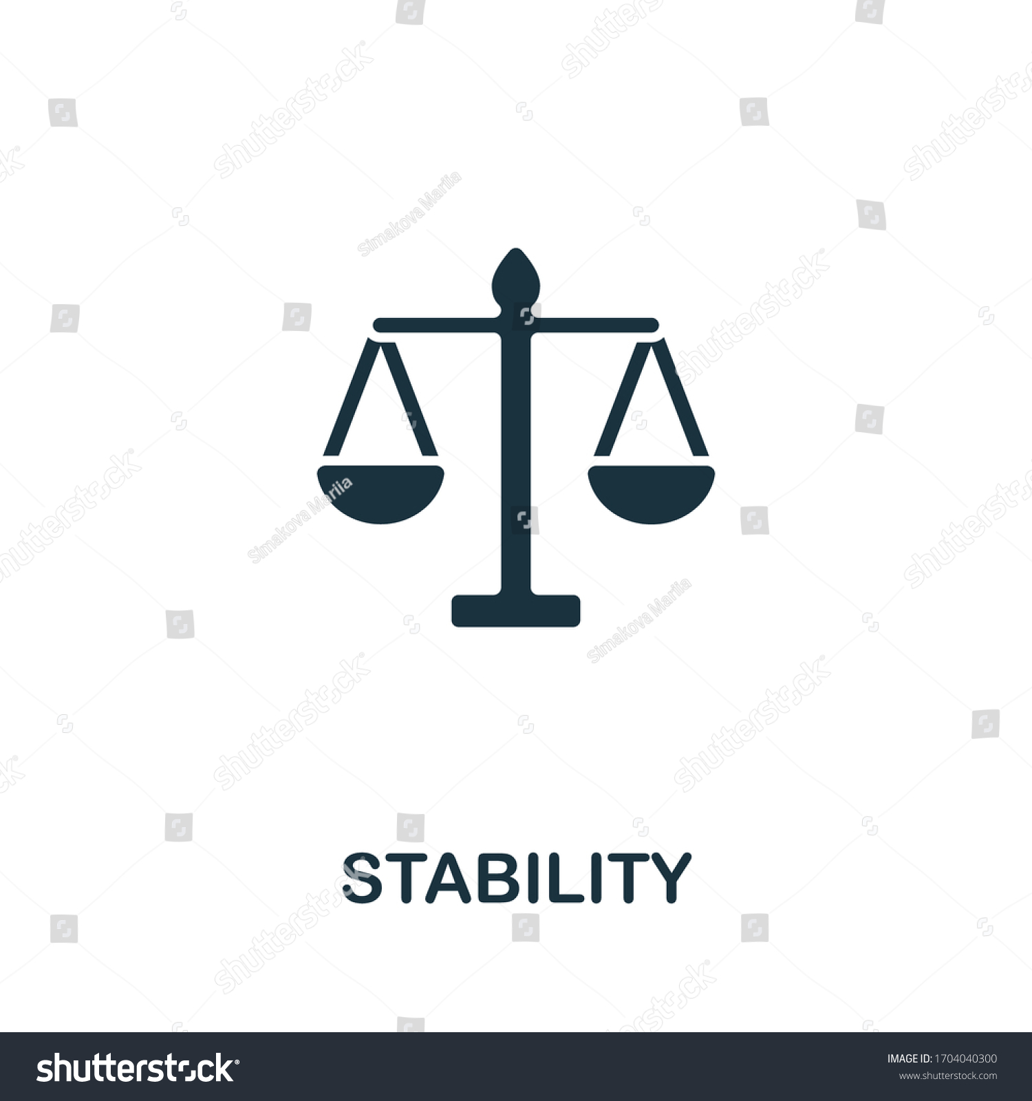 Stability Icon Personal Productivity Collection Simple Stock Vector ...