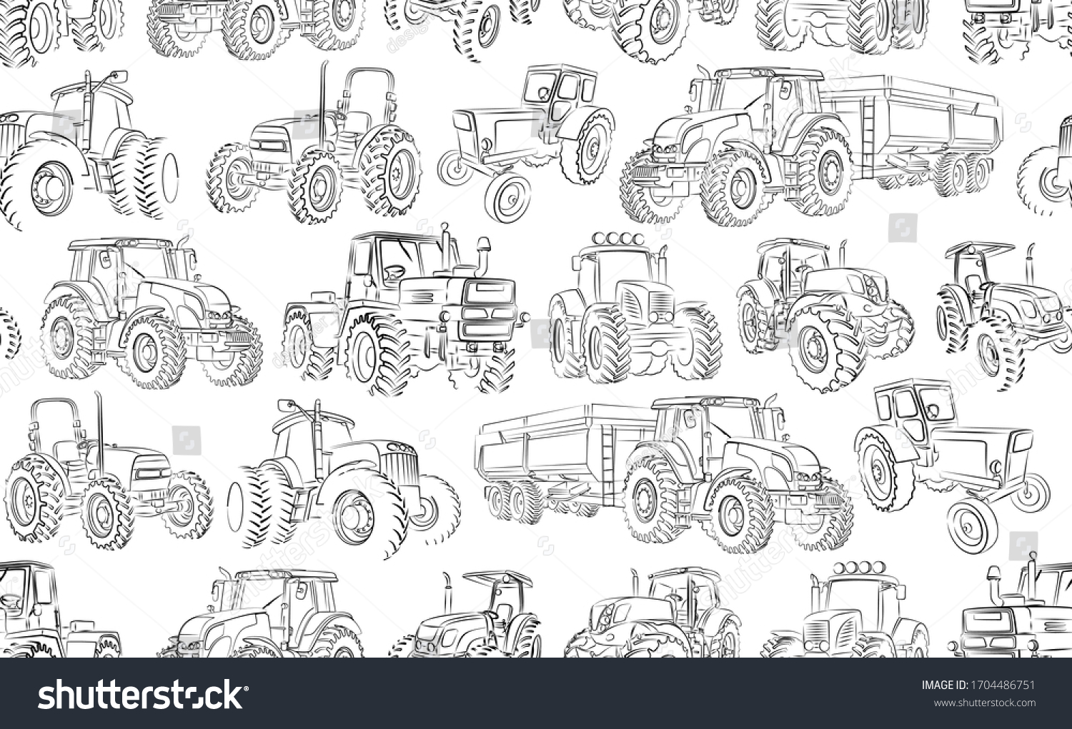 Орнаментом трактора