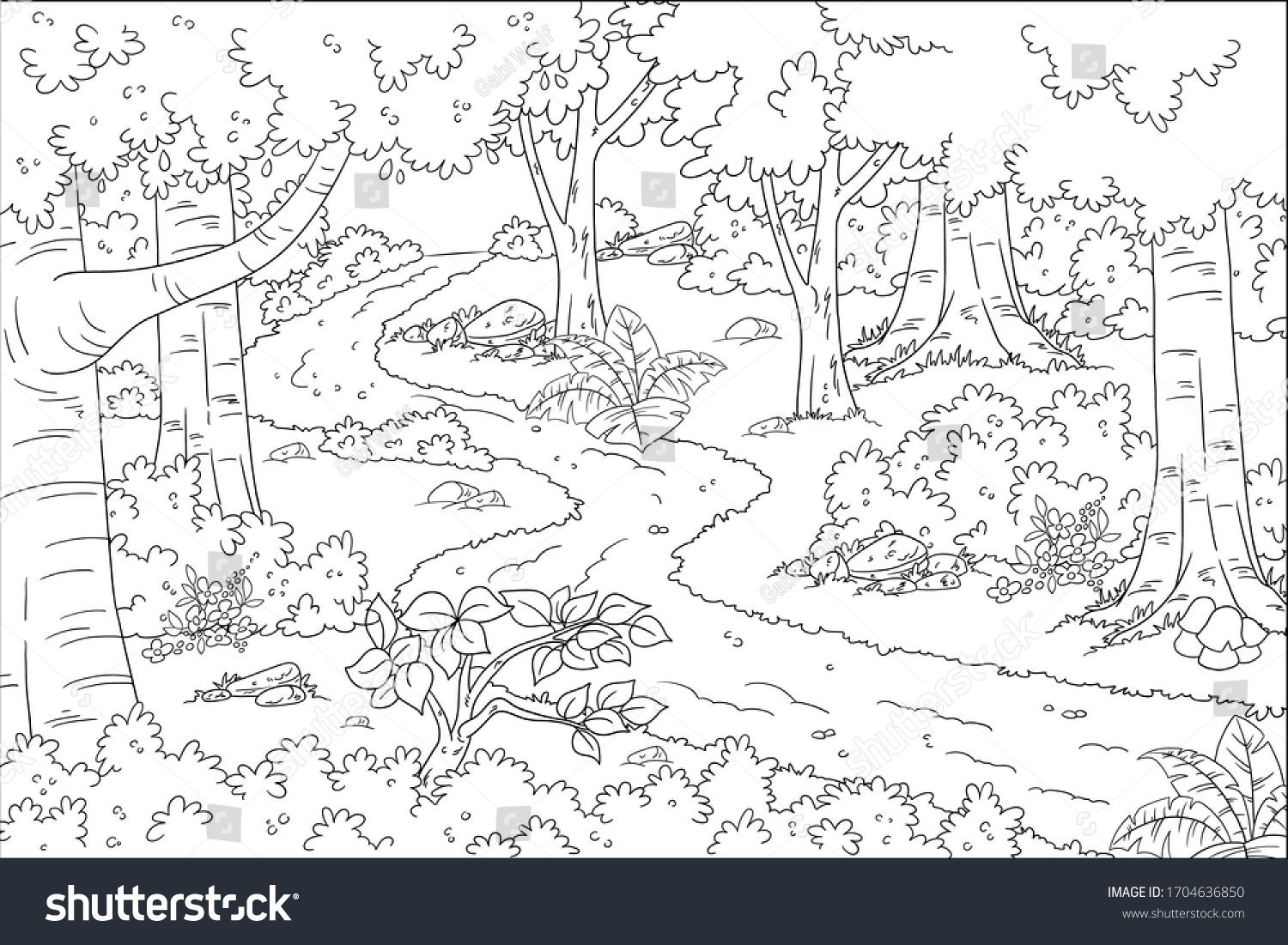 42,046 Forest Coloring Pages Images, Stock Photos & Vectors | Shutterstock