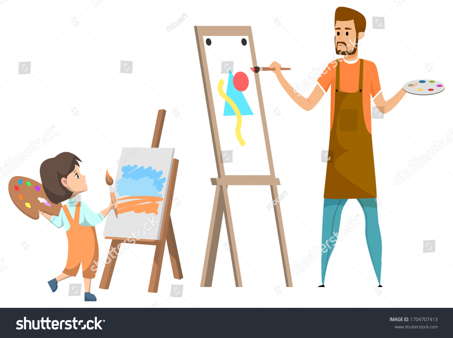 Учитель рисования картина