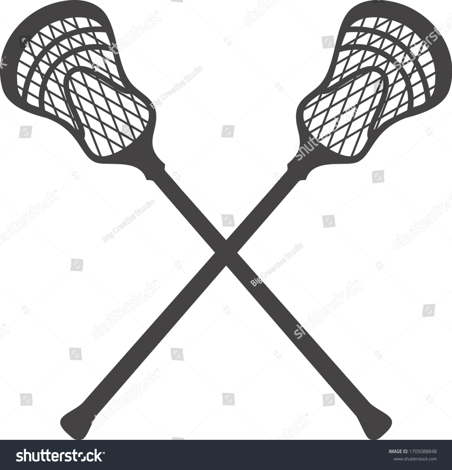 Sport Lacrosse Crossed Lacrosse Stick Vector Stock Vector (Royalty Free ...