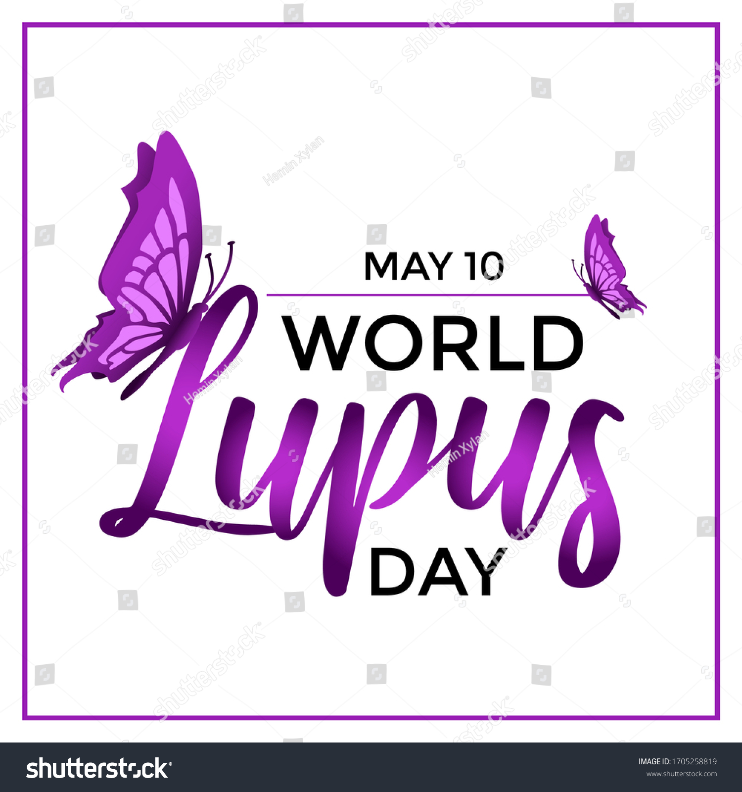 World Lupus Day Awareness Concept Creative Stock Vector (Royalty Free