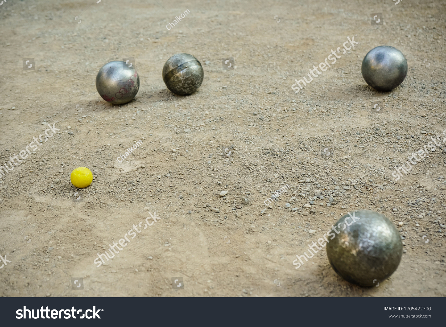 Petanque Ball Boules Small Red Jack Stock Photo 1705422700 | Shutterstock