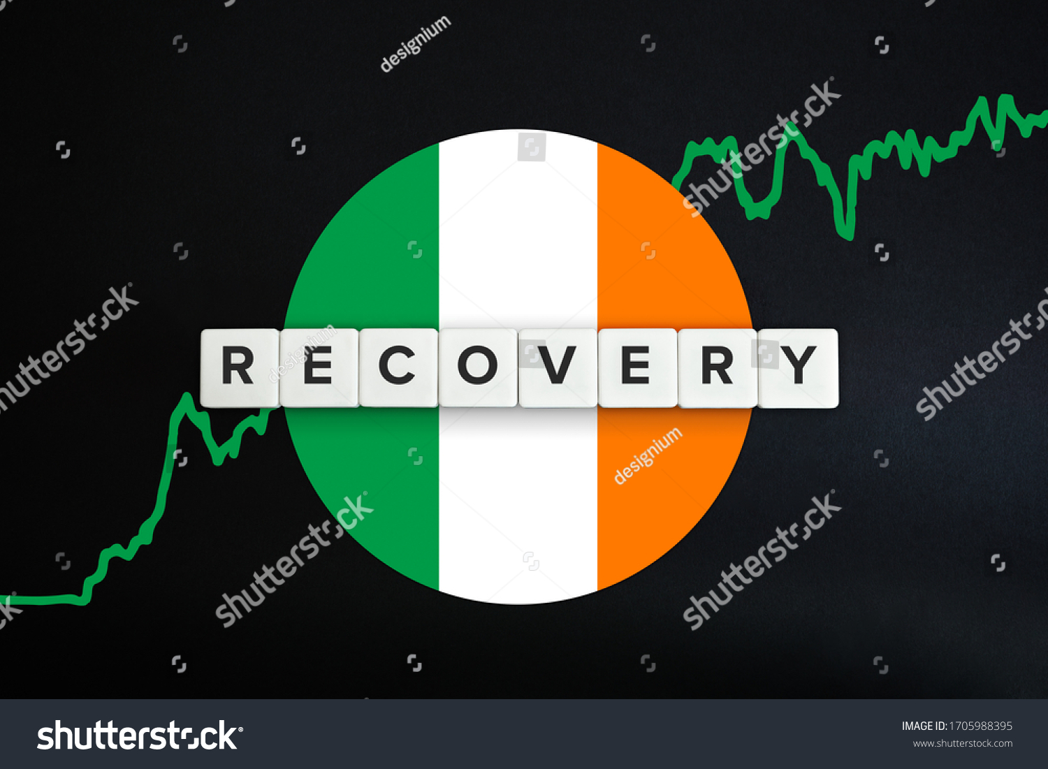 8 968 Ireland Economy Images Stock Photos Vectors Shutterstock   Stock Photo Ireland Economy Recovery Concept Financial Industrial Business And Market Sector Comeback And 1705988395 